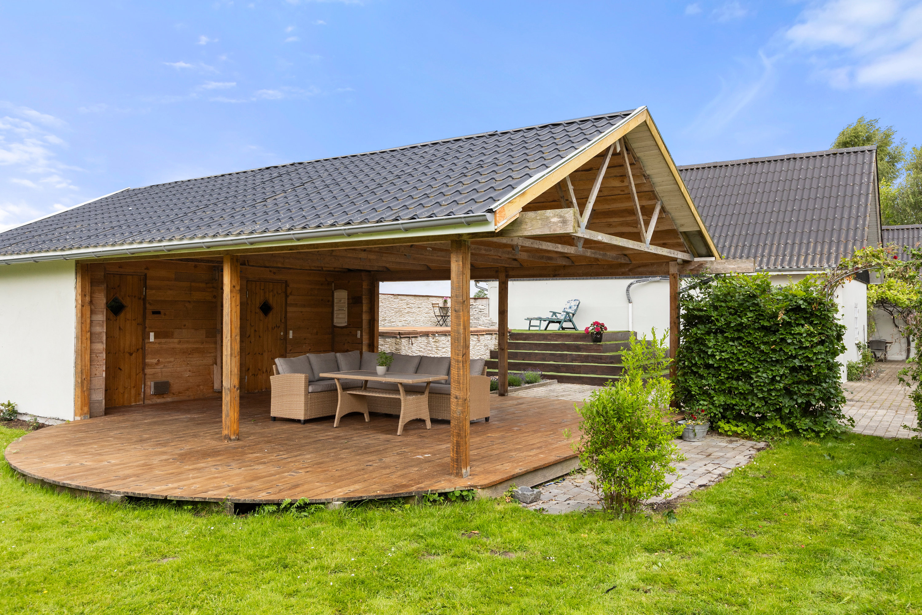 Fremhævet terrasse billede i fuldskærmstilstand. Billede af Ødemarksvej 5, Flinterup, 4180 Sorø