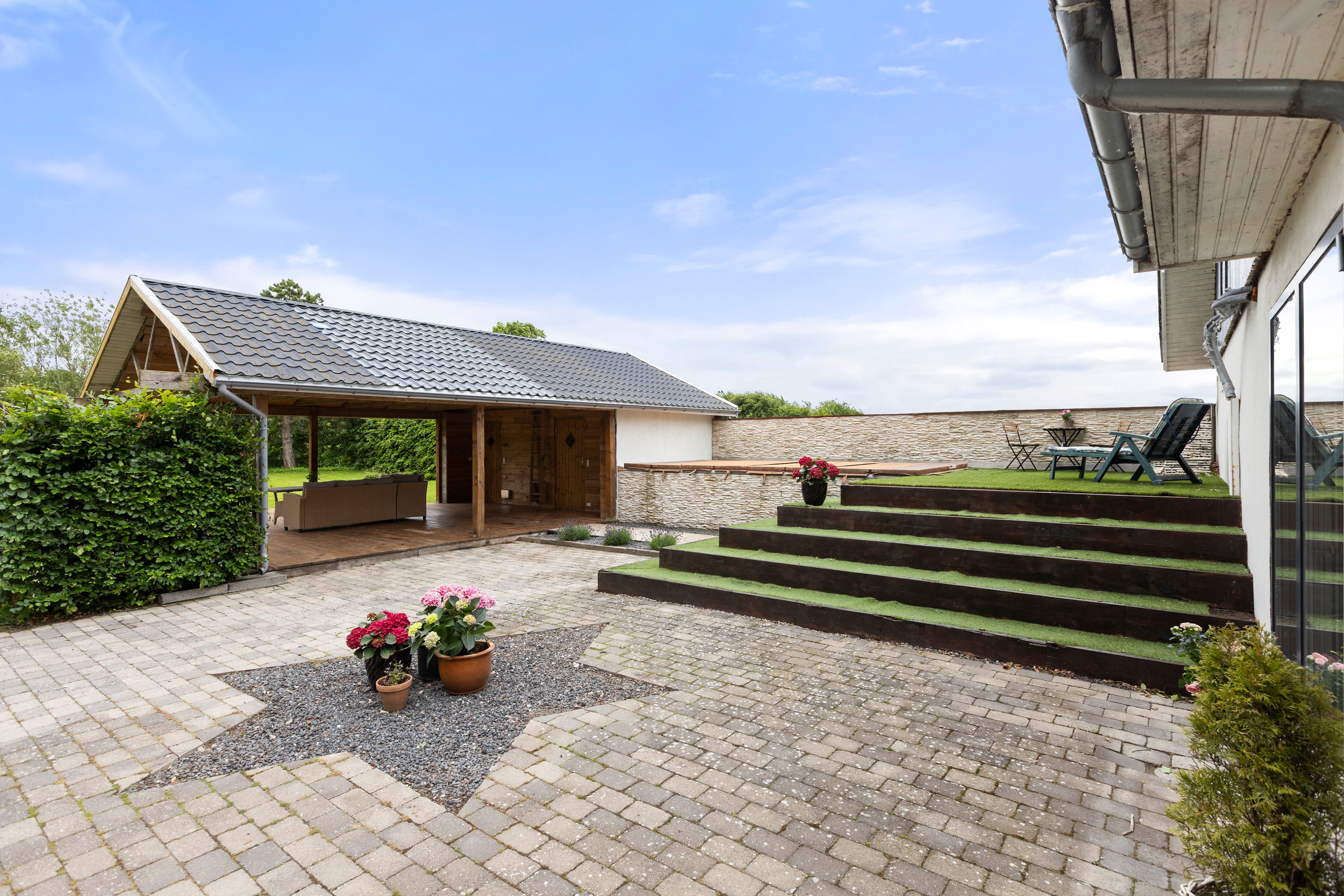 Fremhævet terrasse billede i fuldskærmstilstand. Billede af Ødemarksvej 5, Flinterup, 4180 Sorø