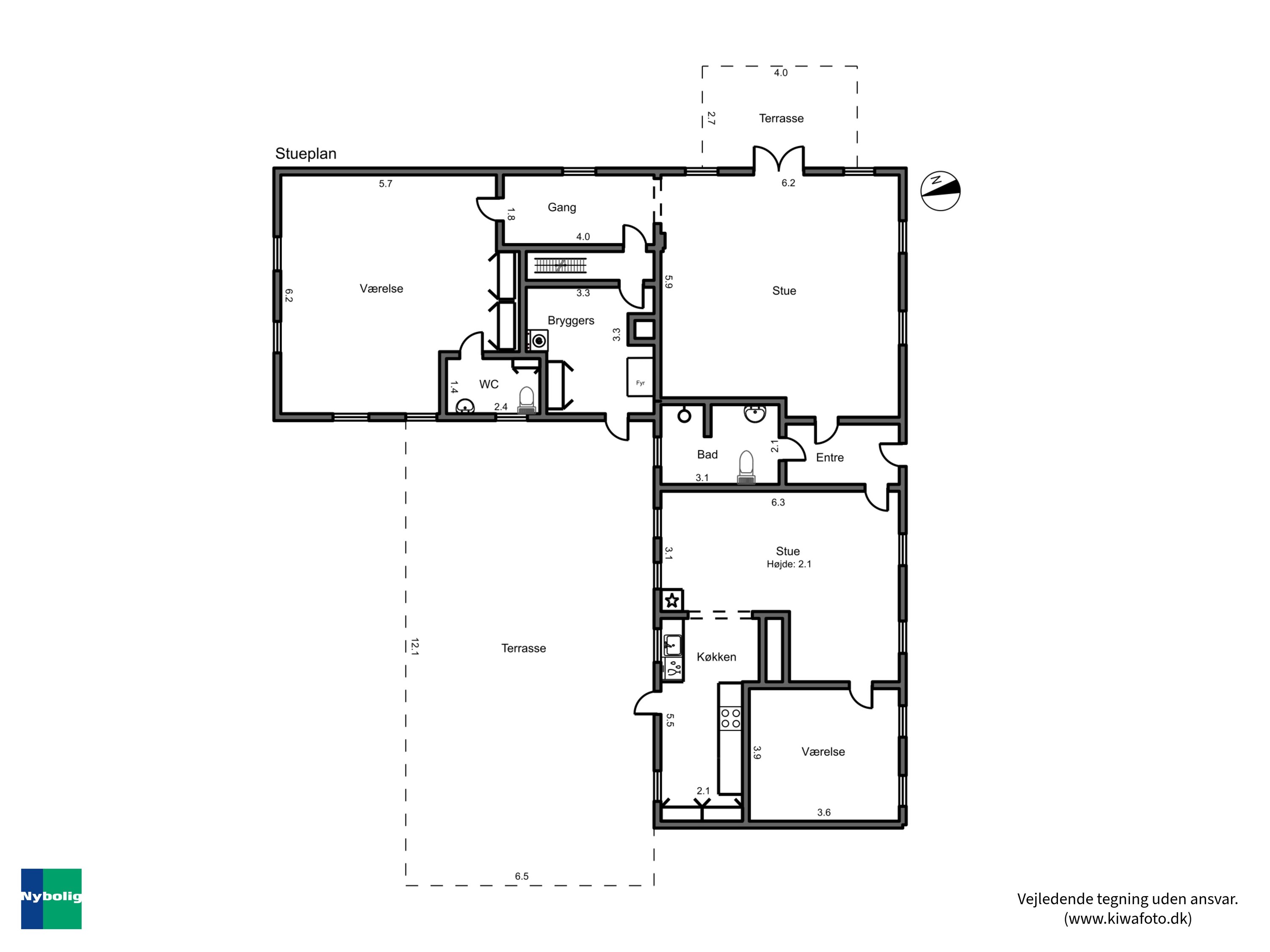 Plantegninger billede af Ellet 1, Døllefjelde, 4990 Sakskøbing