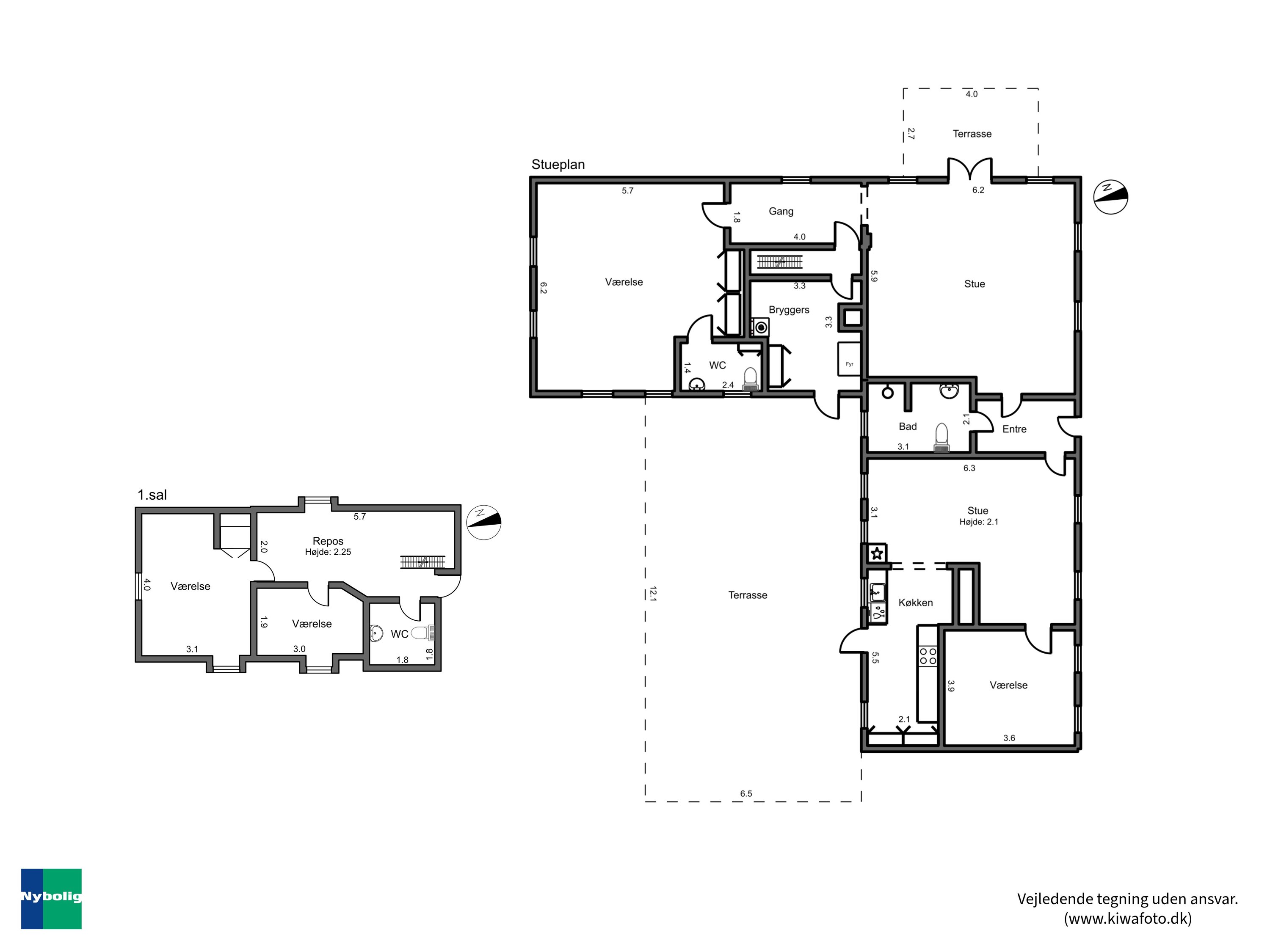 Plantegninger billede af Ellet 1, Døllefjelde, 4990 Sakskøbing