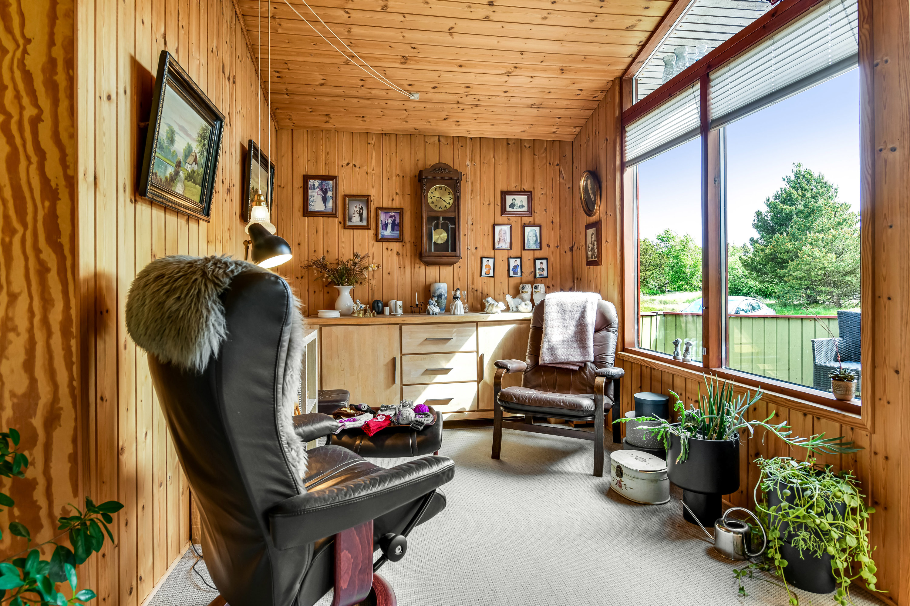 Fremhævet stue billede i fuldskærmstilstand. Billede af Vesten Sandene 48, Sønderho, 6720 Fanø