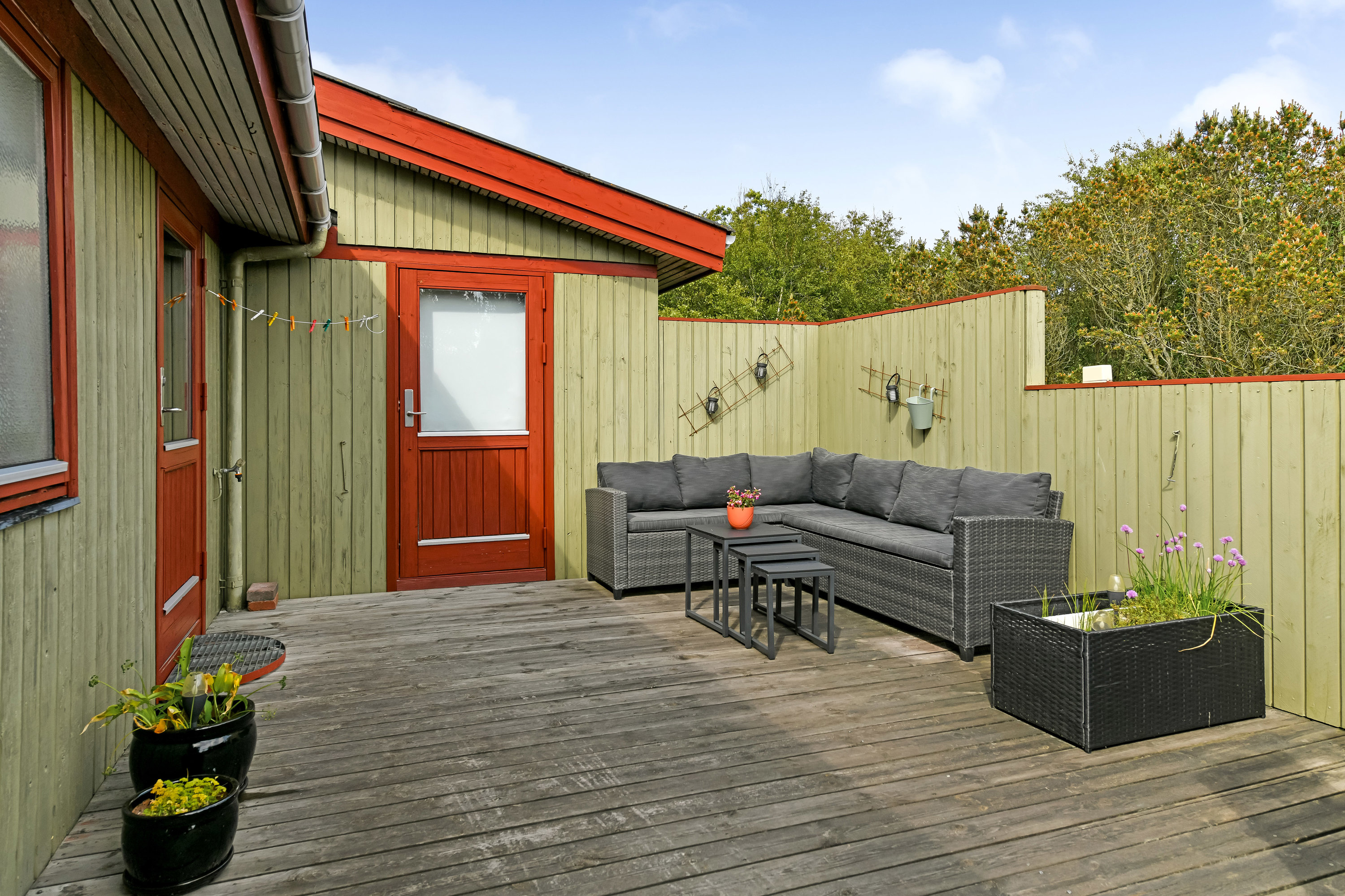 Fremhævet terrasse billede i fuldskærmstilstand. Billede af Vesten Sandene 48, Sønderho, 6720 Fanø