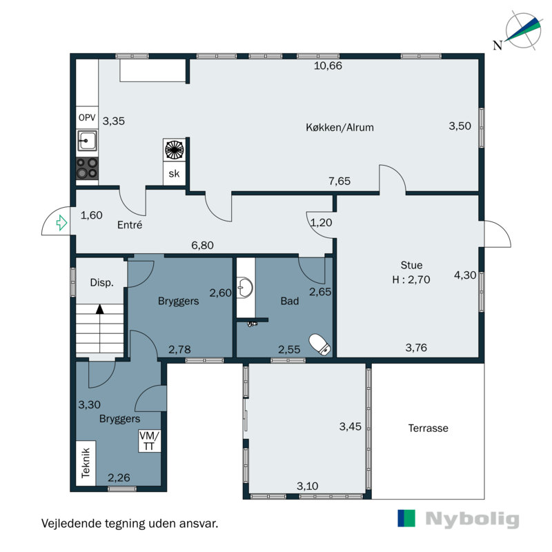 Plantegninger billede af Ribe-Vejle Landevej 13, Nyby, 6600 Vejen