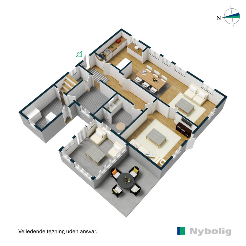 Plantegninger billede af Ribe-Vejle Landevej 13, Nyby, 6600 Vejen