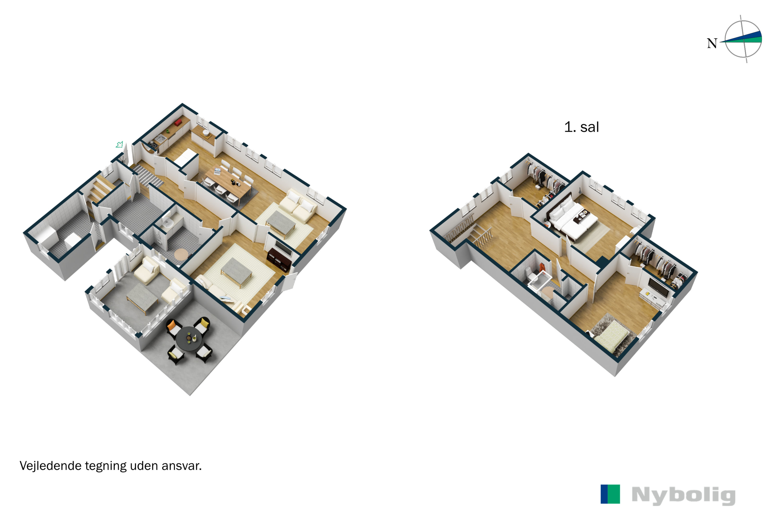 Plantegninger billede af Ribe-Vejle Landevej 13, Nyby, 6600 Vejen
