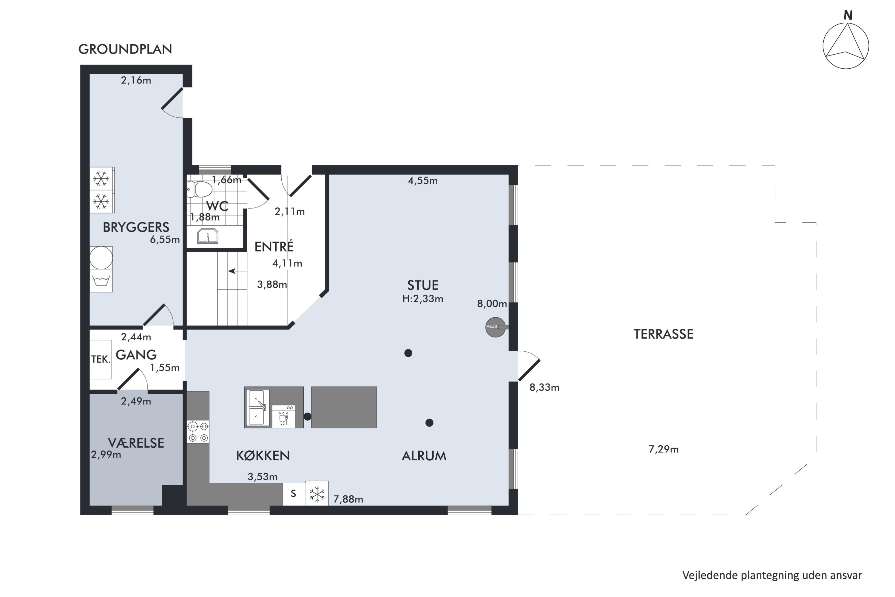 Plantegninger billede af Svansbjergvej 2, 4681 Herfølge