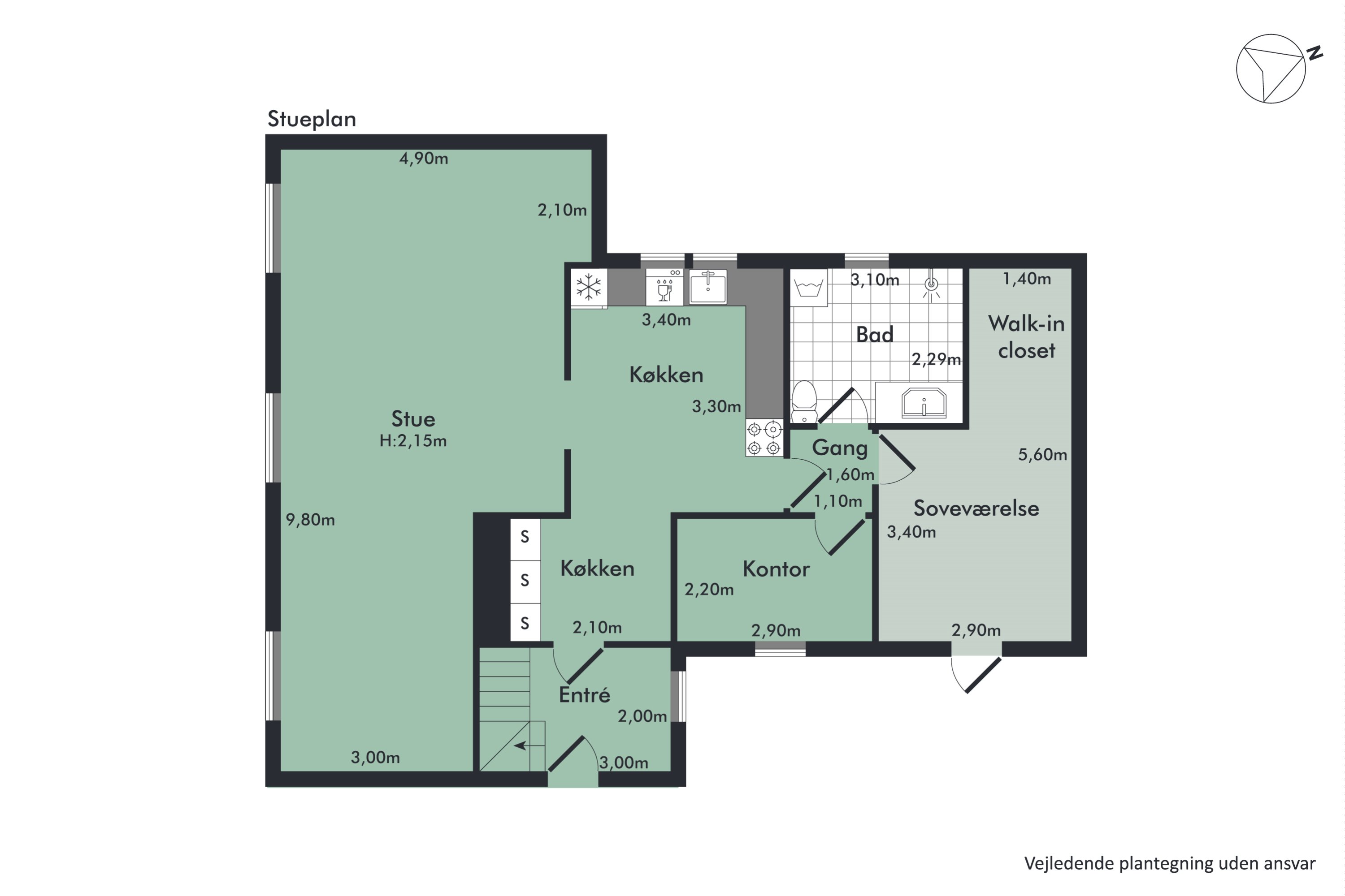 Plantegninger billede af Bjørnbækvej 4, Ravnstrup, 9320 Hjallerup