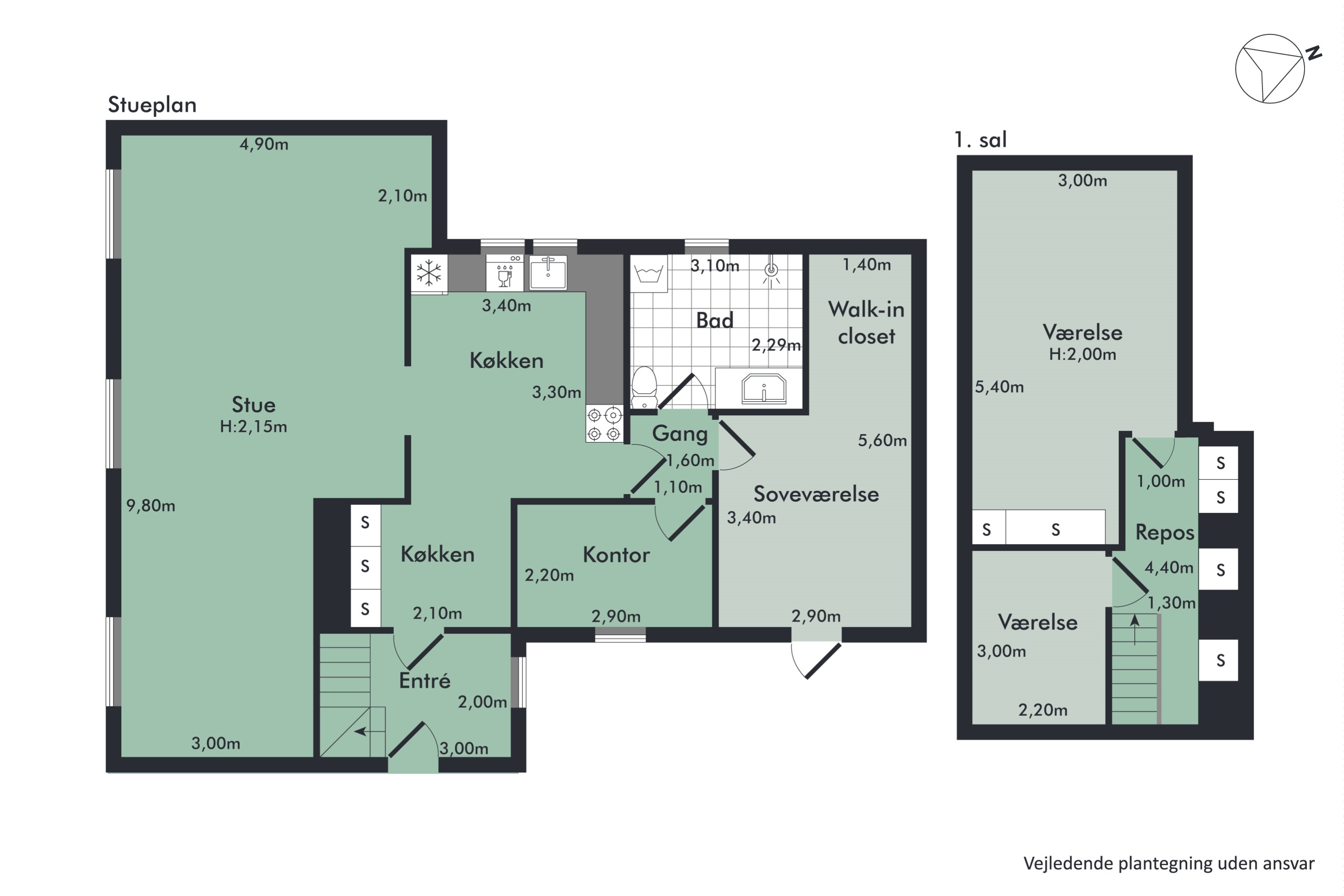 Plantegninger billede af Bjørnbækvej 4, Ravnstrup, 9320 Hjallerup