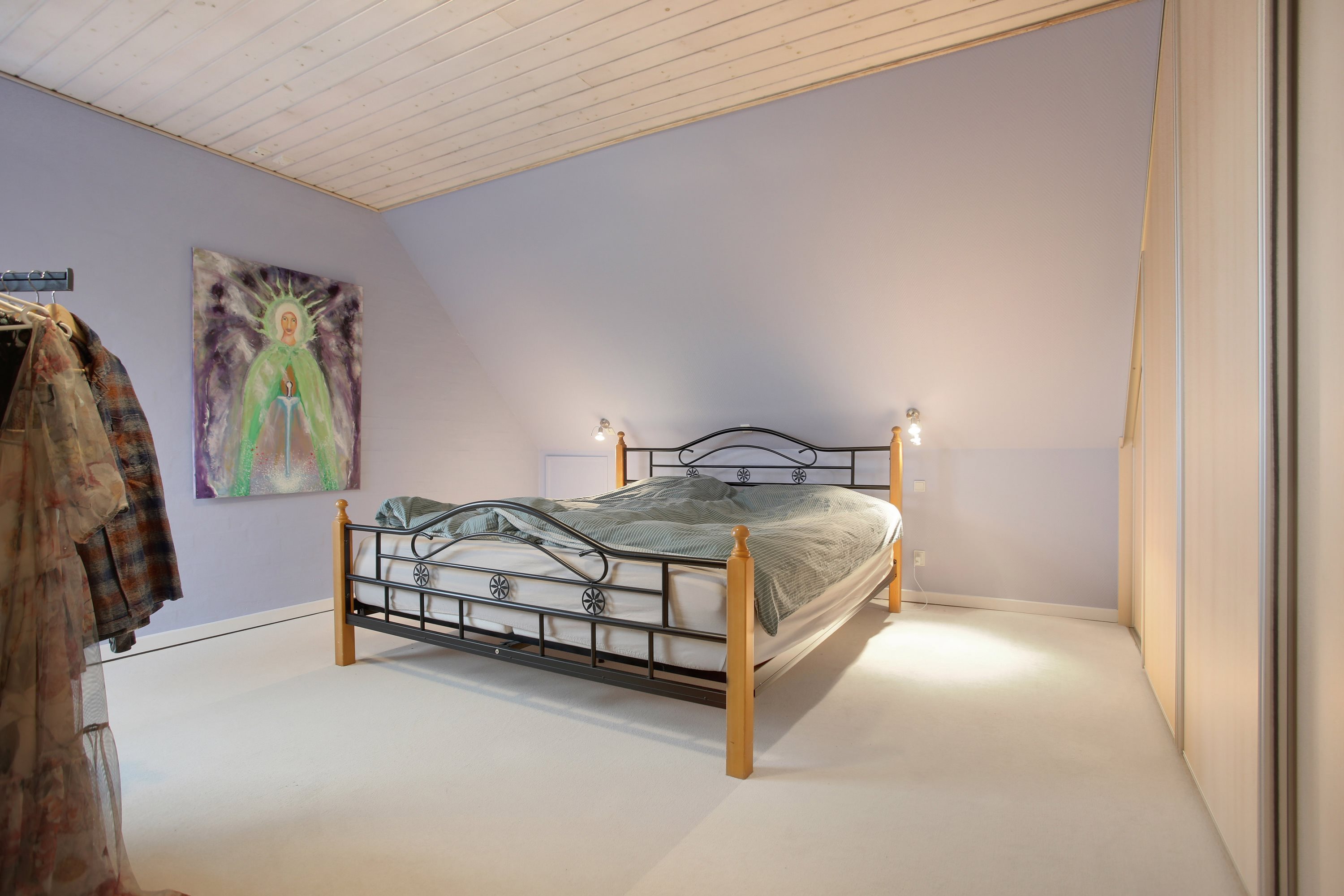 Fremhævet soveværelse billede i fuldskærmstilstand. Billede af Guldager 12, Ølholm, 7160 Tørring