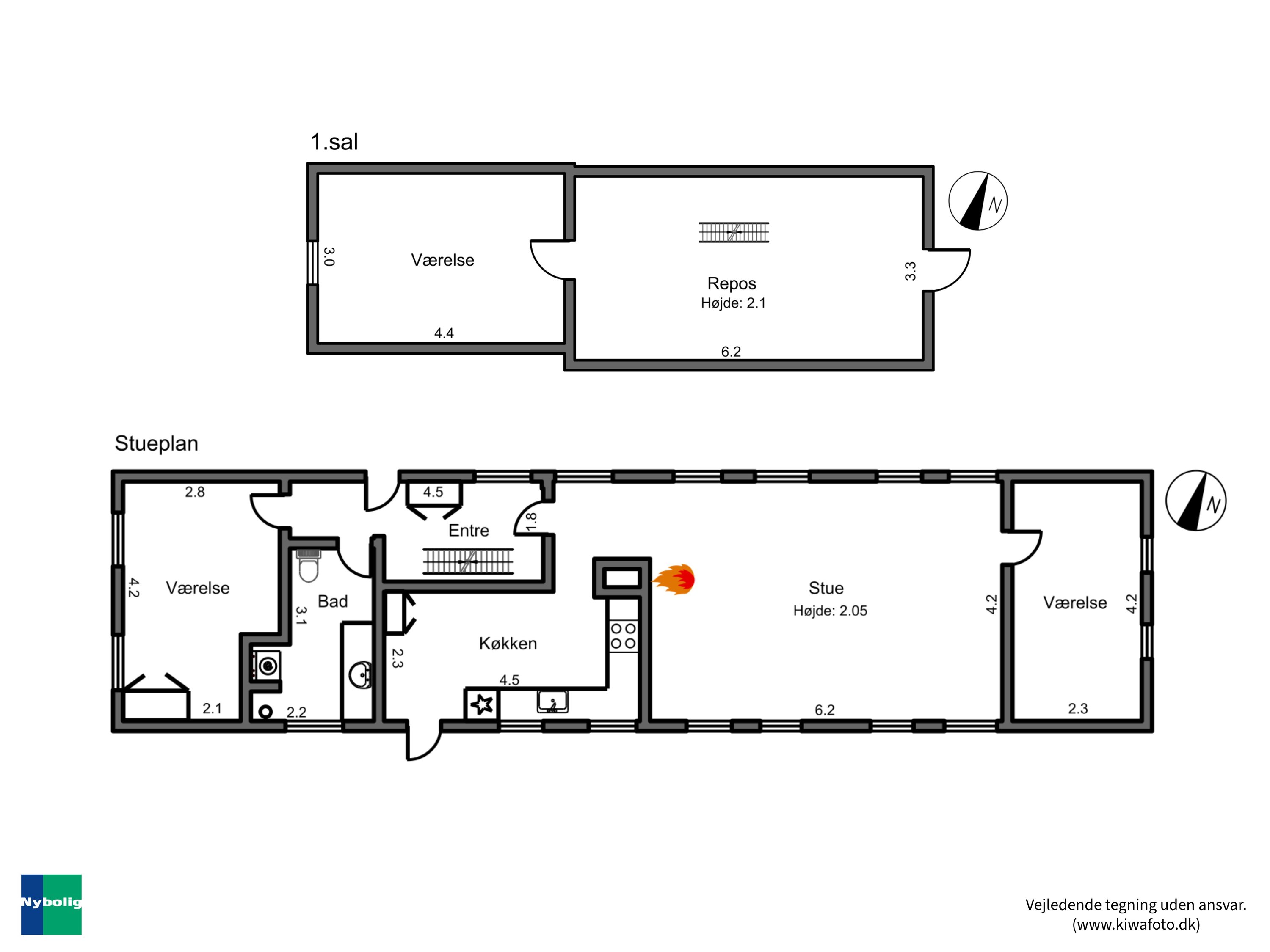 Plantegninger billede af Vildmosevej 3, Saltvig, 4952 Stokkemarke
