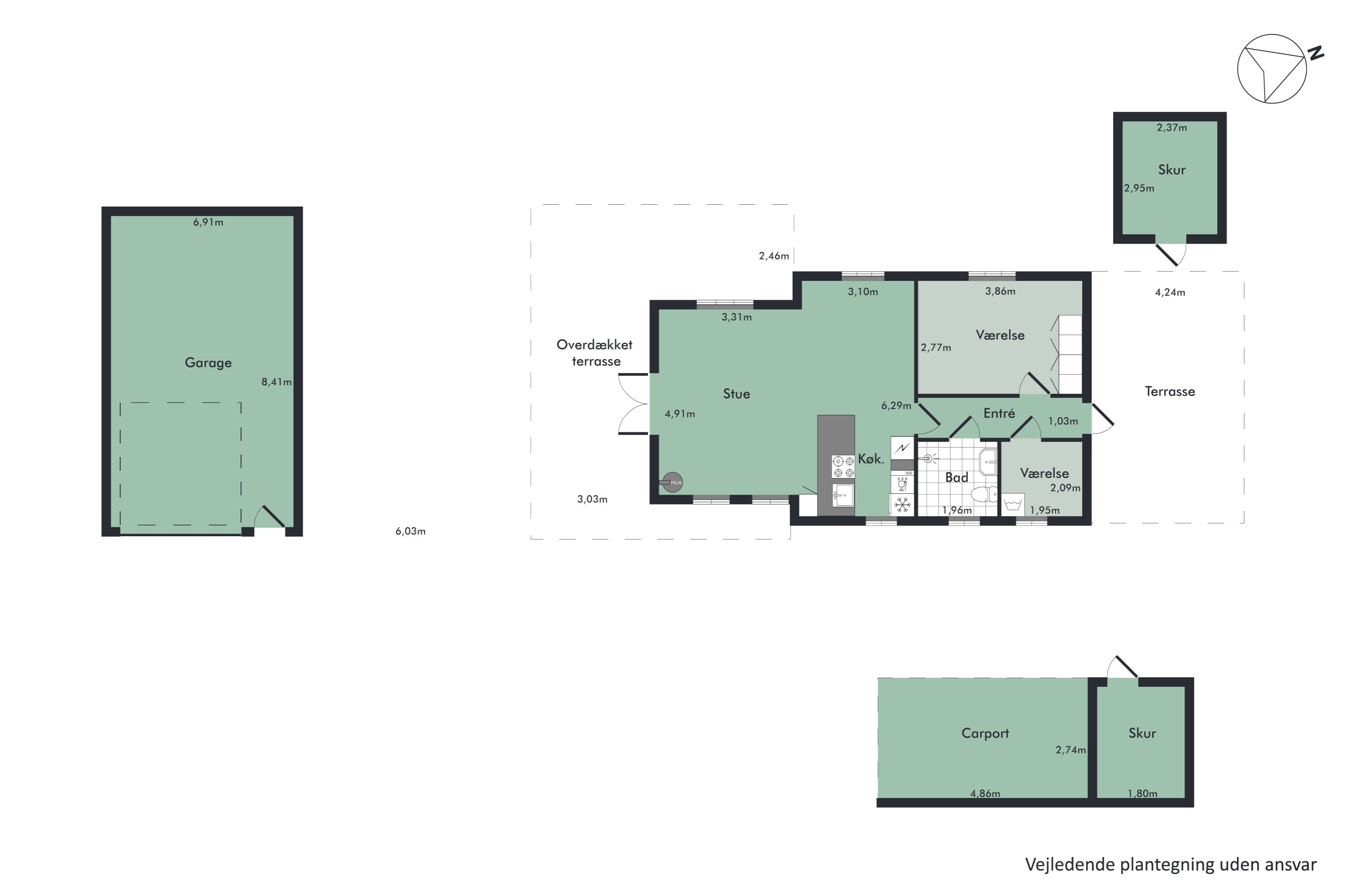 Plantegninger billede af Lyngvej 32, Virksund, 7840 Højslev