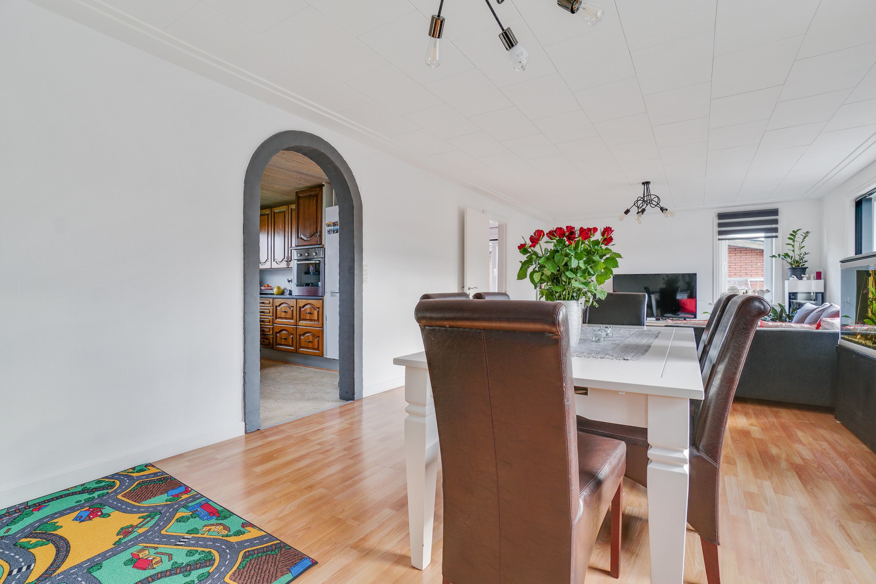 Fremhævet stue billede i fuldskærmstilstand. Billede af Vænget 12, Nors, 7700 Thisted