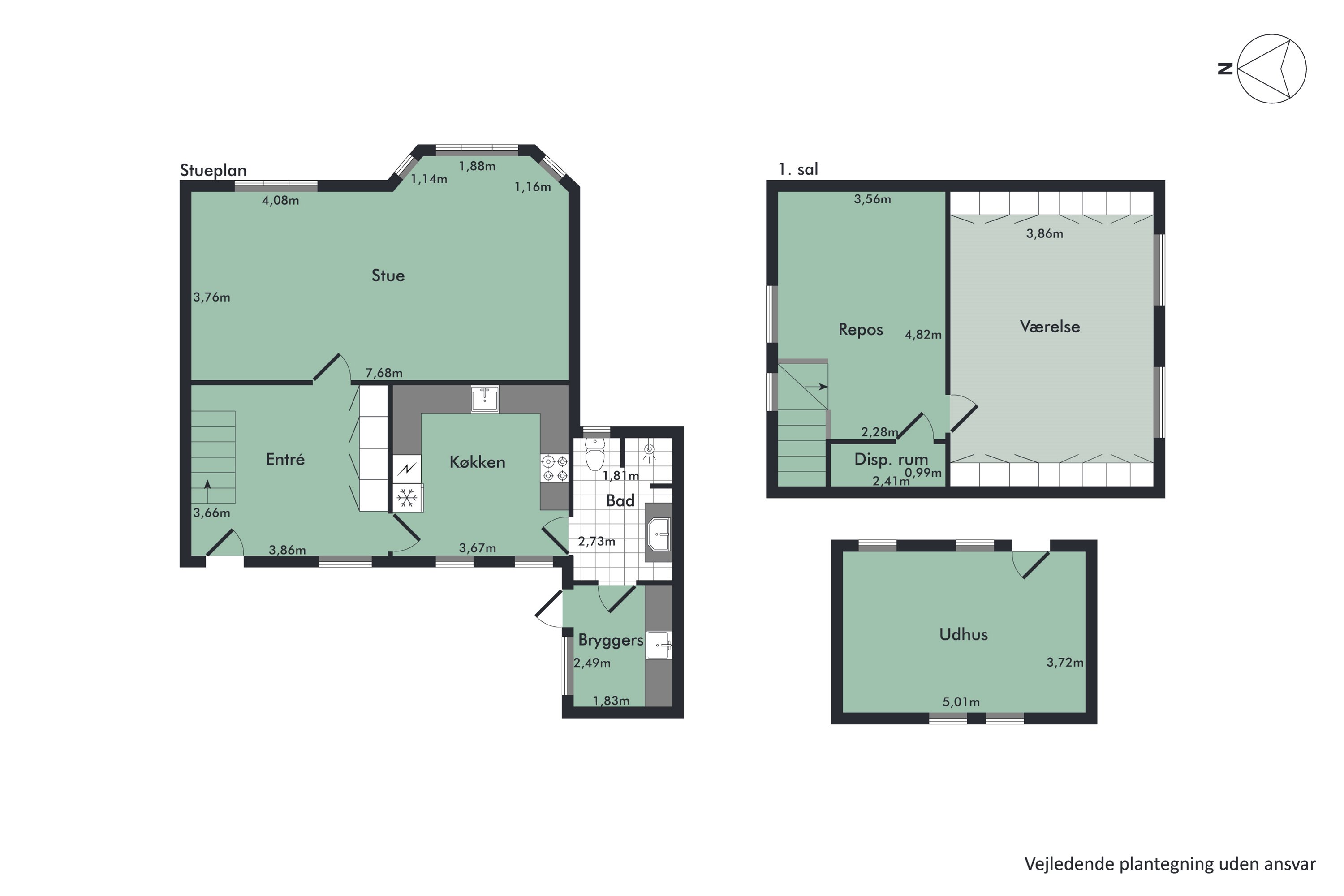 Plantegninger billede af Houtvedvej 29, Oue, 9500 Hobro