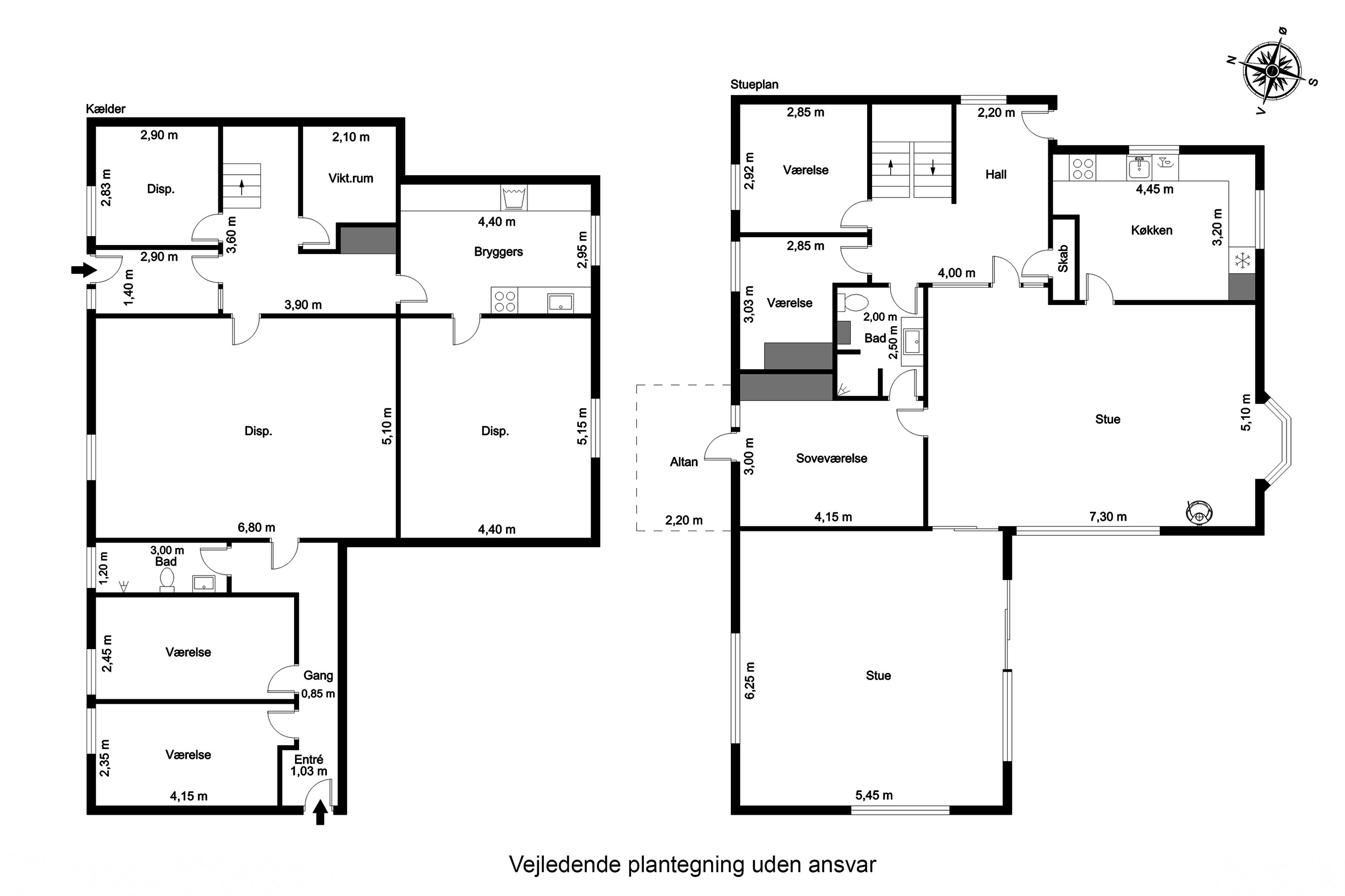 Plantegninger billede af Grønnegade 19, 5580 Nørre Aaby