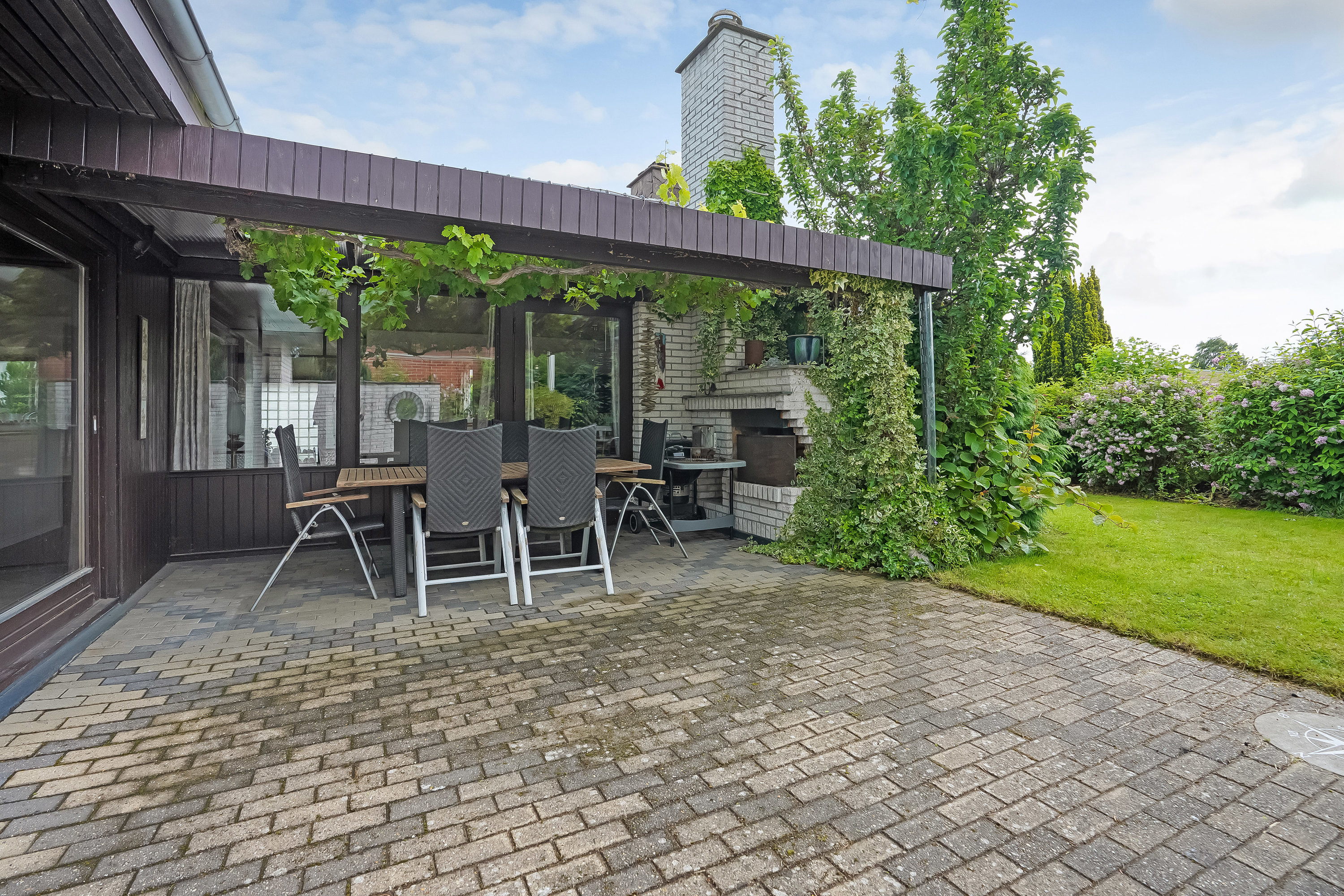 Fremhævet terrasse billede i fuldskærmstilstand. Billede af Grønnegade 19, 5580 Nørre Aaby