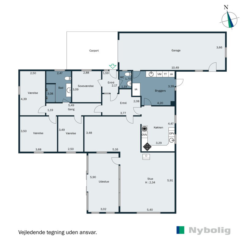 Plantegninger billede af Nørrevang 6, 6230 Rødekro