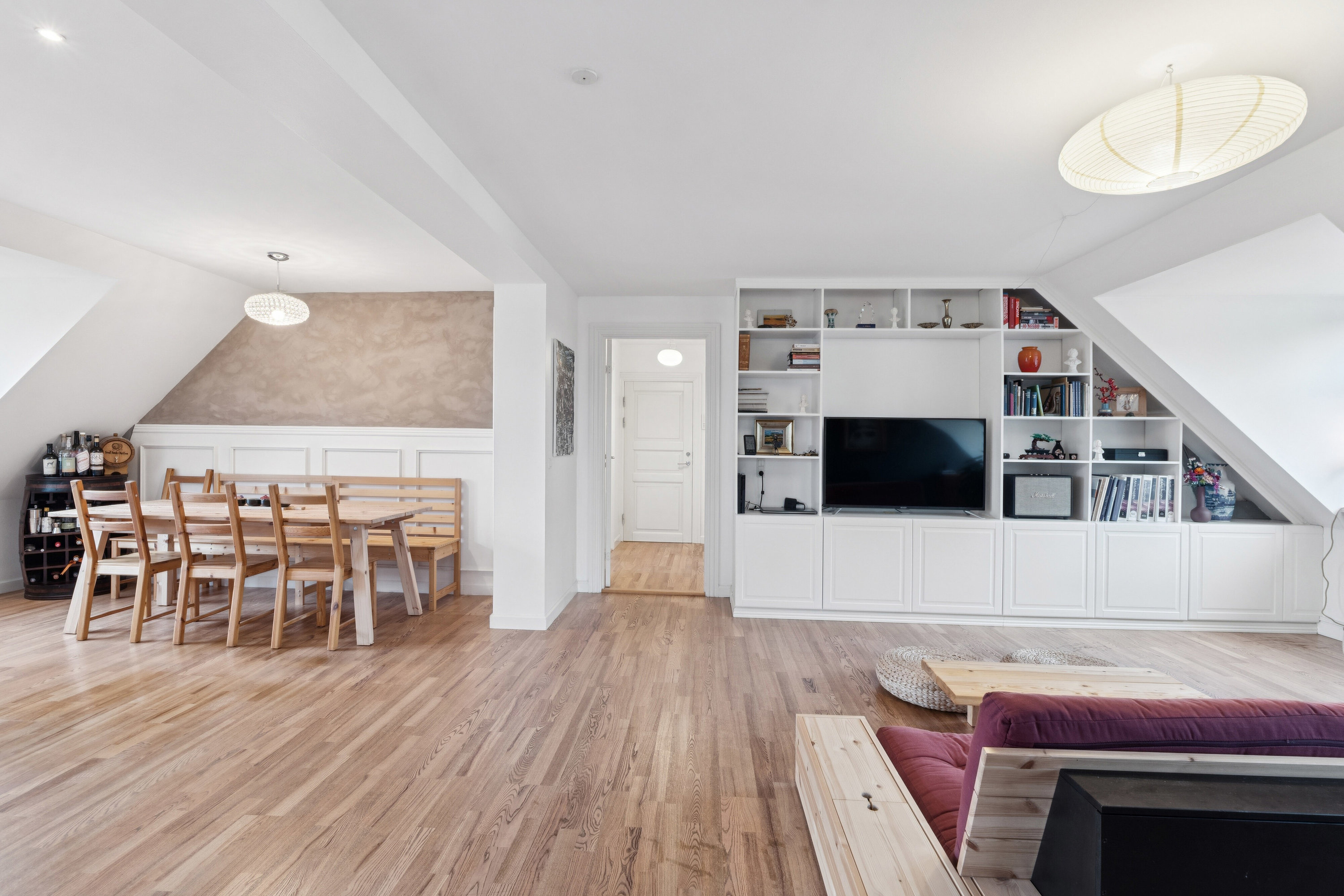 Fremhævet stue billede i fuldskærmstilstand. Billede af Søndergade 19B, 2., 4690 Haslev