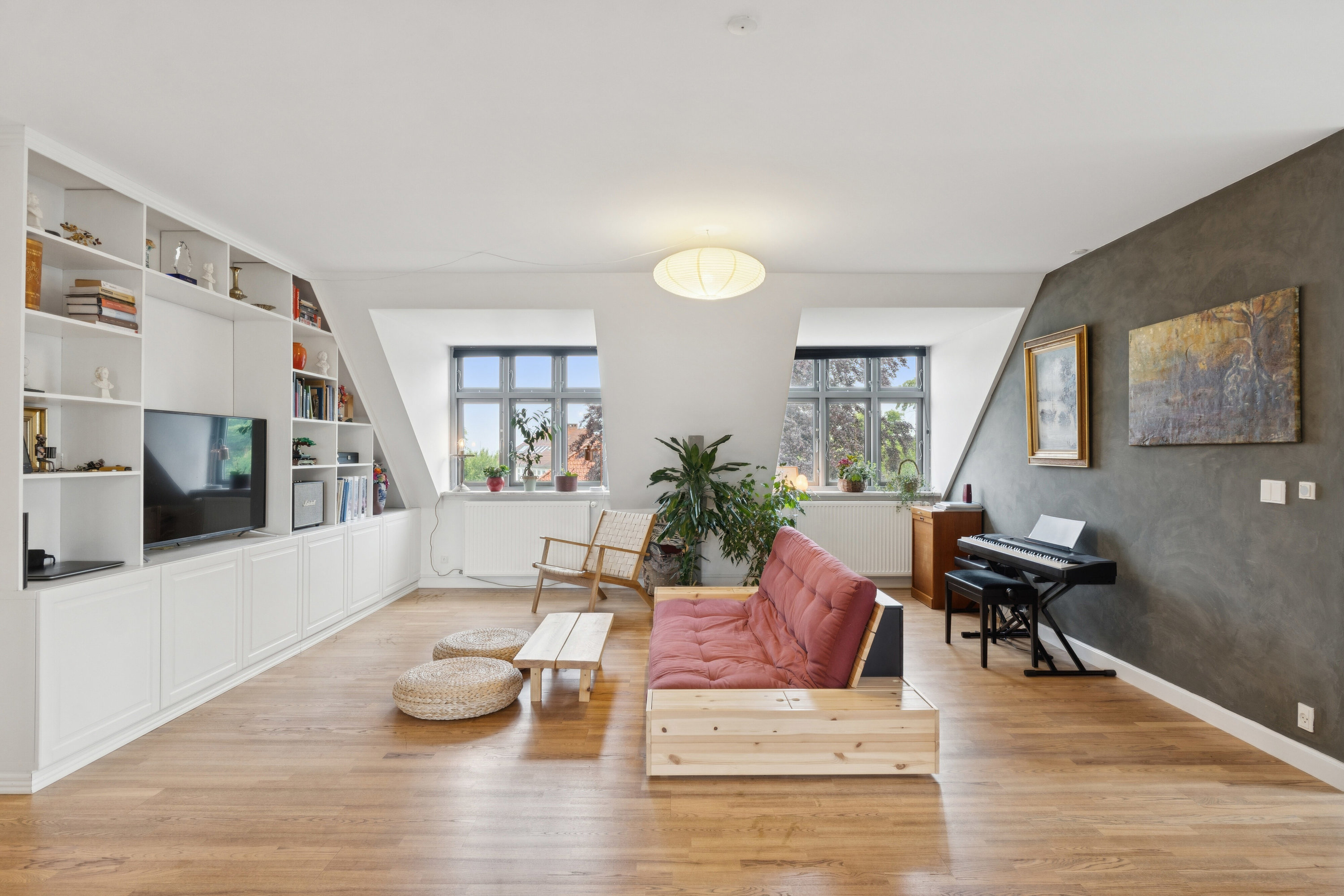 Fremhævet stue billede i fuldskærmstilstand. Billede af Søndergade 19B, 2., 4690 Haslev