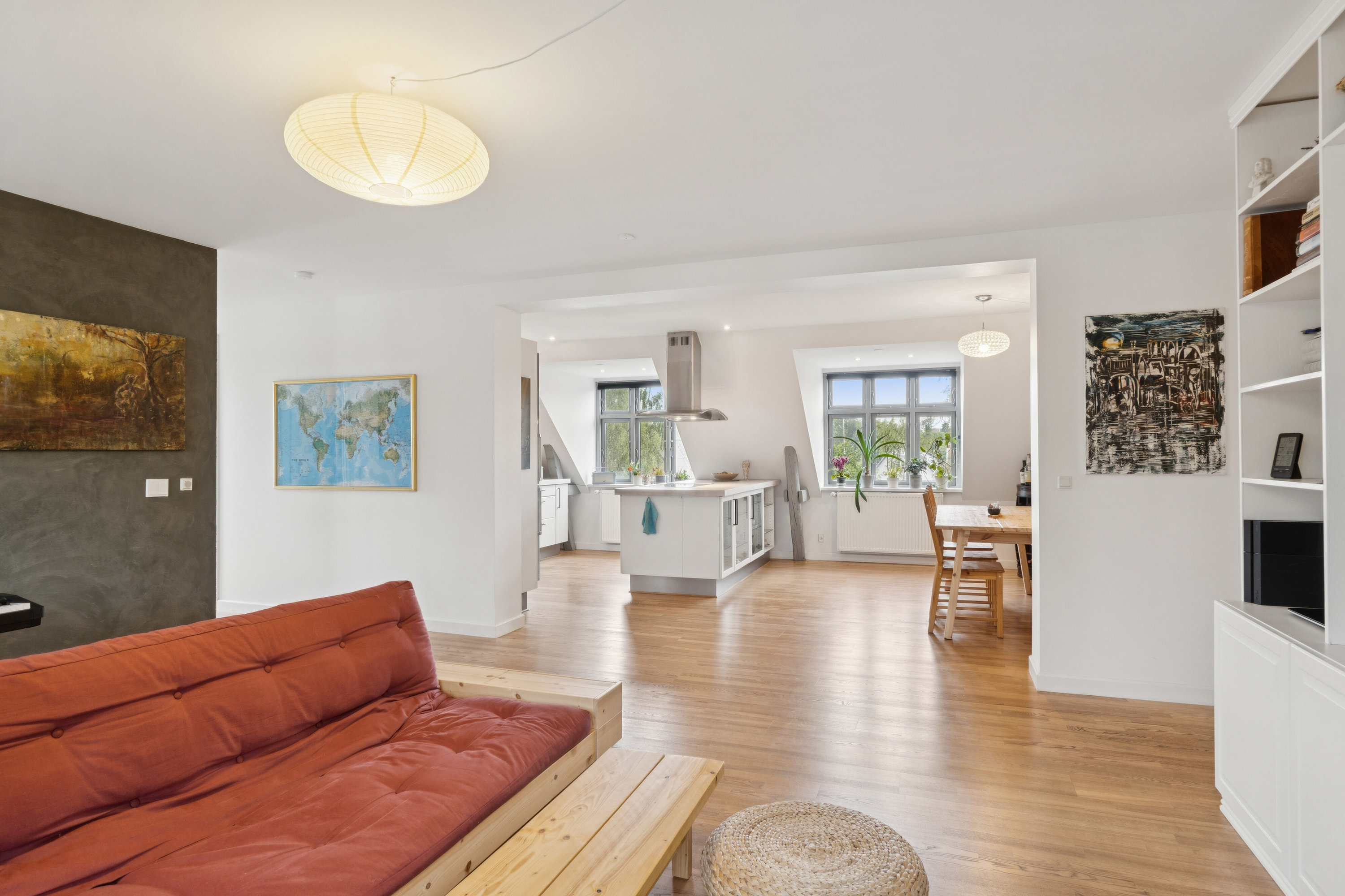 Fremhævet stue billede i fuldskærmstilstand. Billede af Søndergade 19B, 2., 4690 Haslev