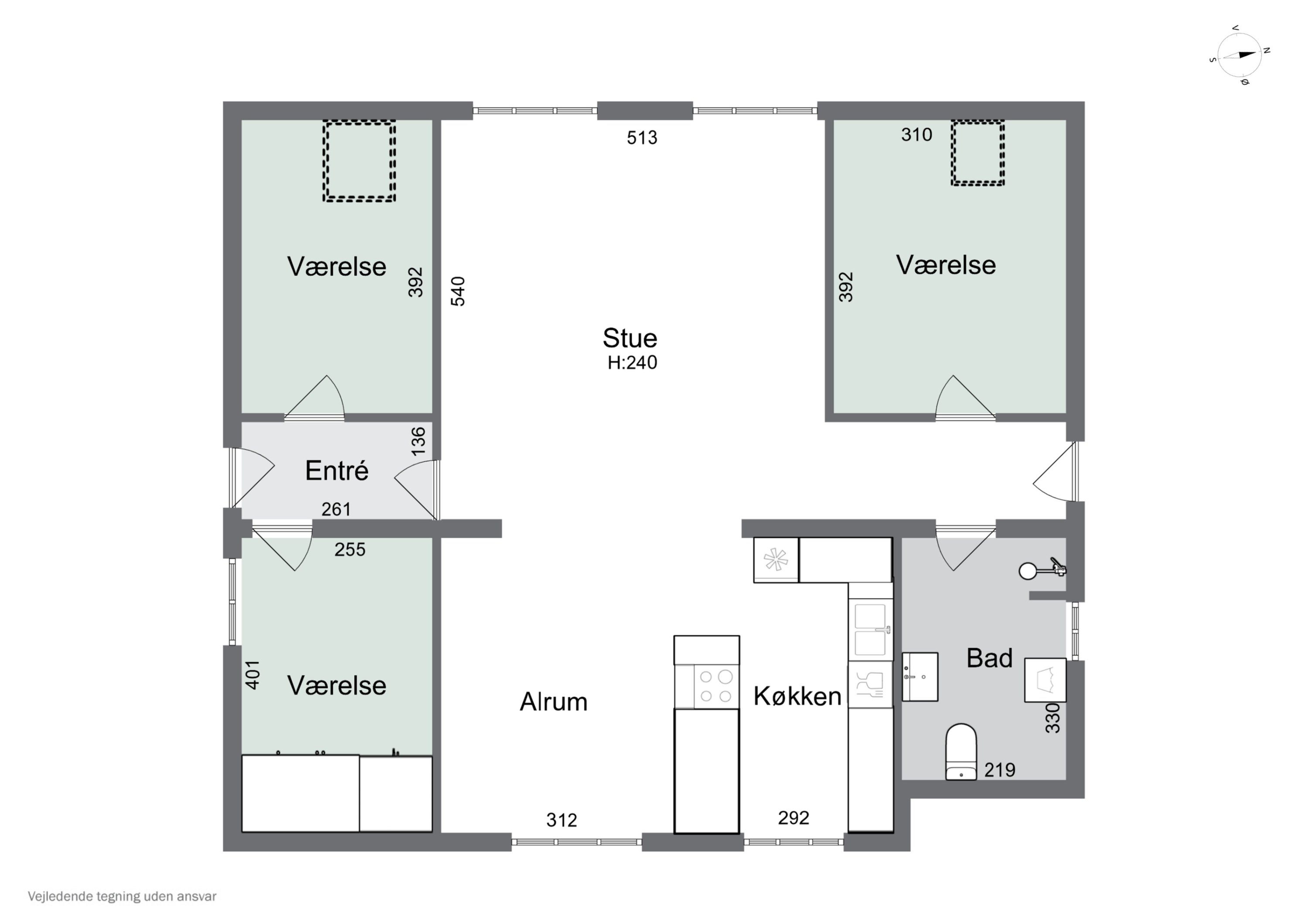 Plantegninger billede af Søndergade 19B, 2., 4690 Haslev