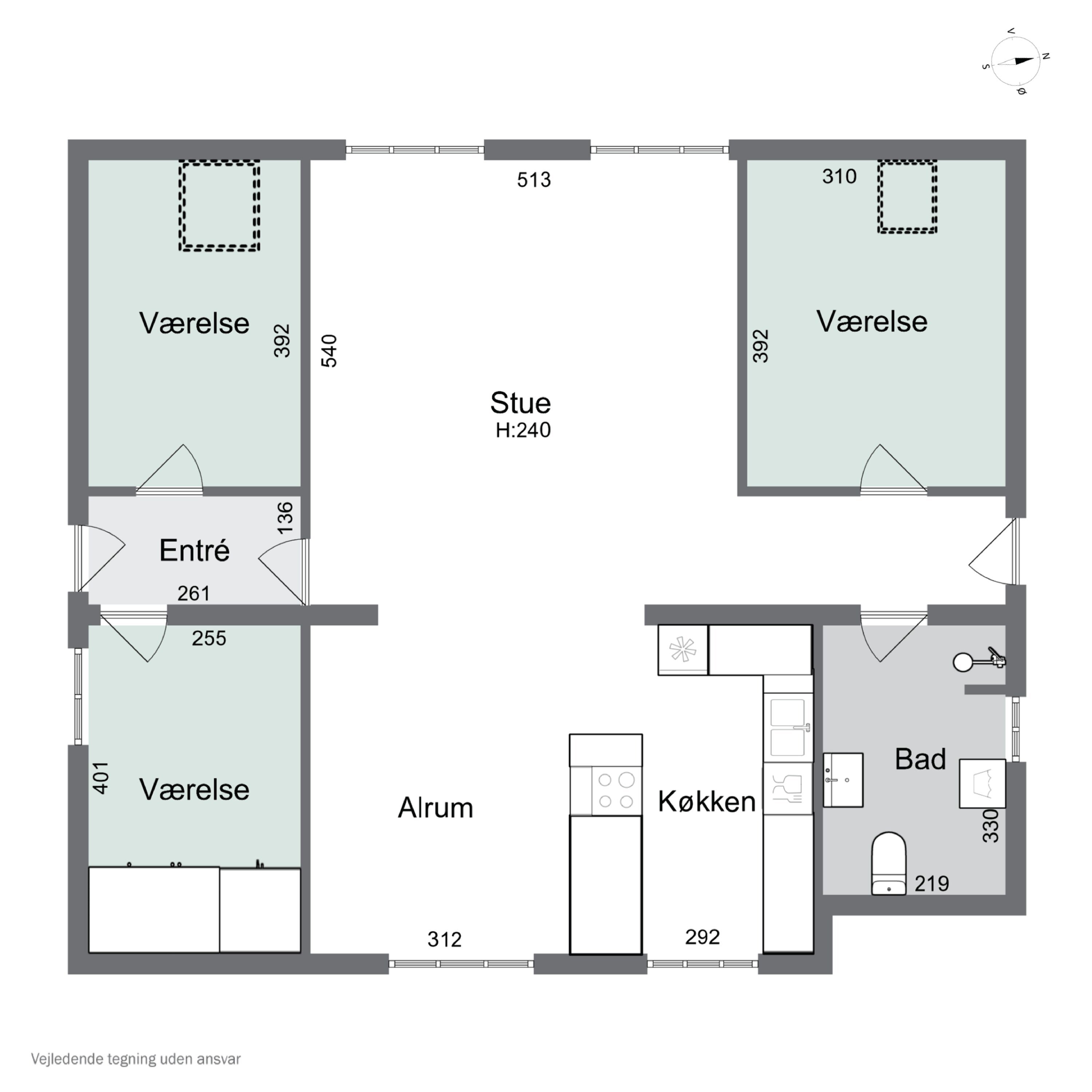 Plantegninger billede af Søndergade 19B, 2., 4690 Haslev