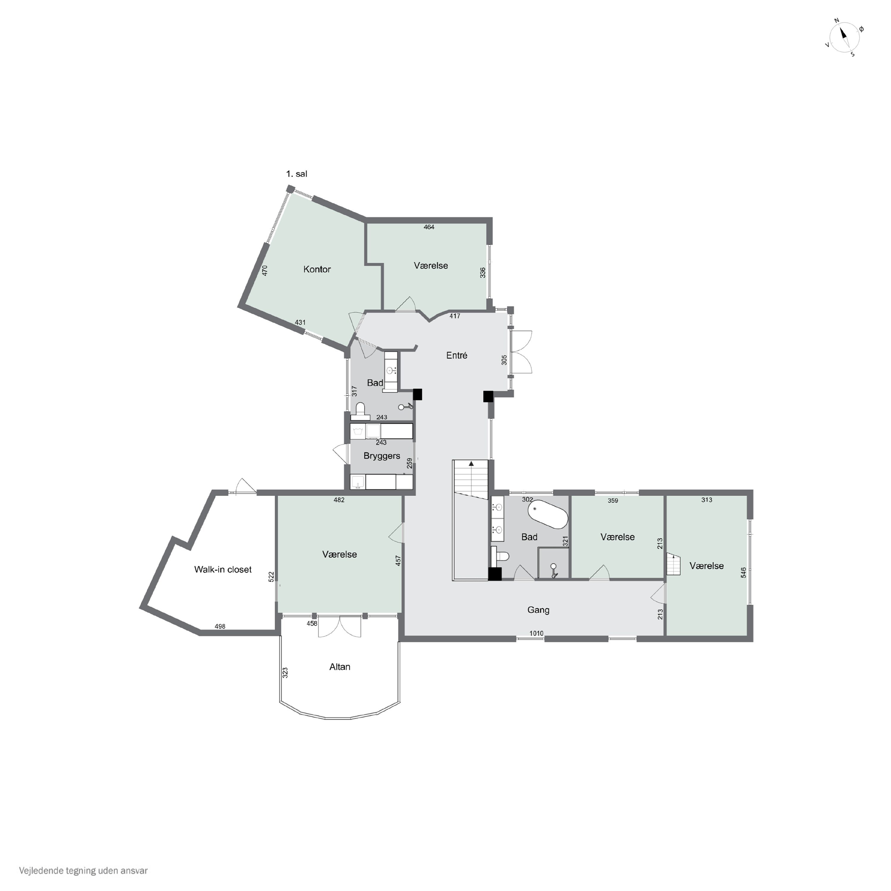 Plantegninger billede af Teglværksvej 60, Mygdal, 9800 Hjørring