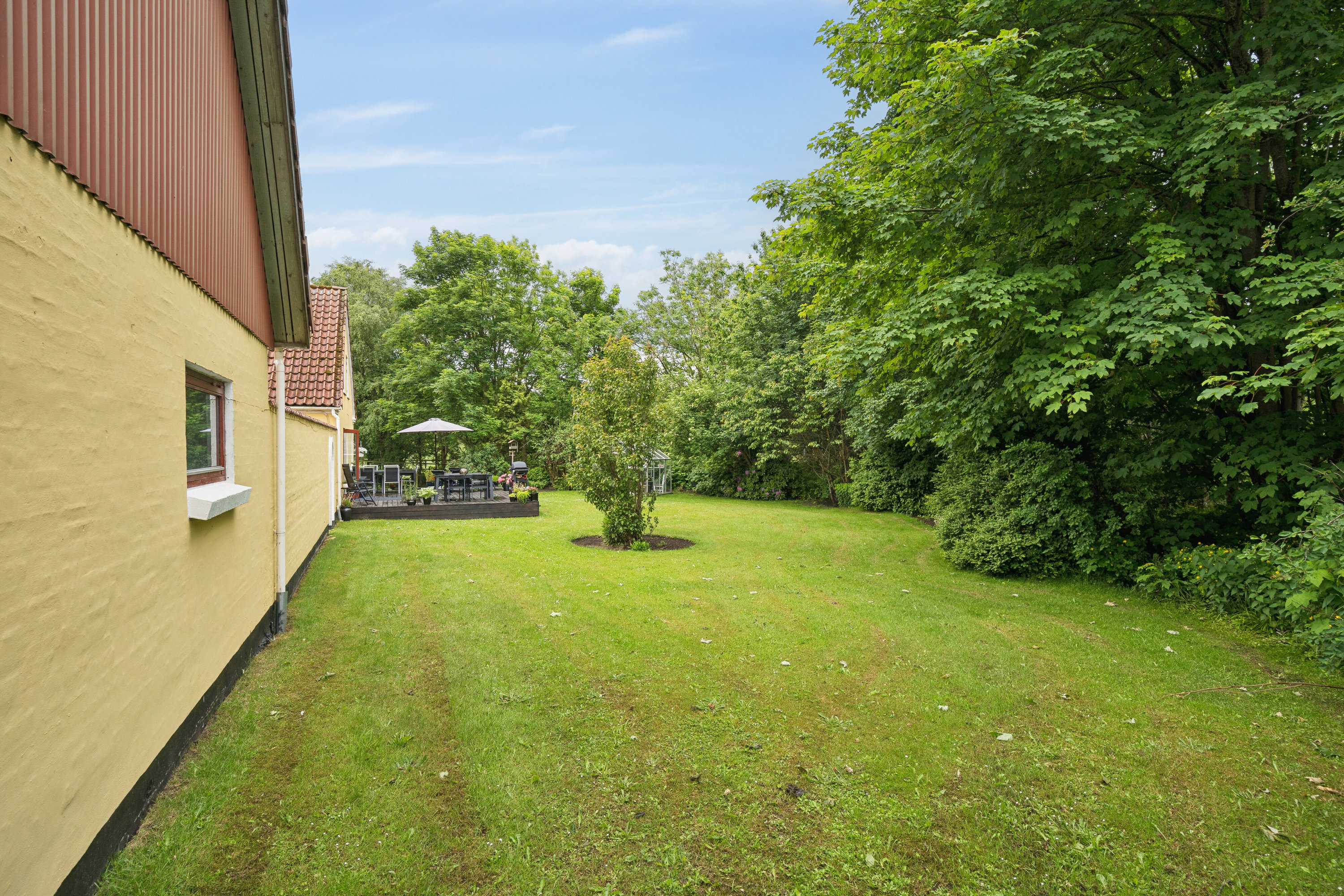 Fremhævet set fra haven billede i fuldskærmstilstand. Billede af Pletvej 135, Mosbjerg, 9870 Sindal