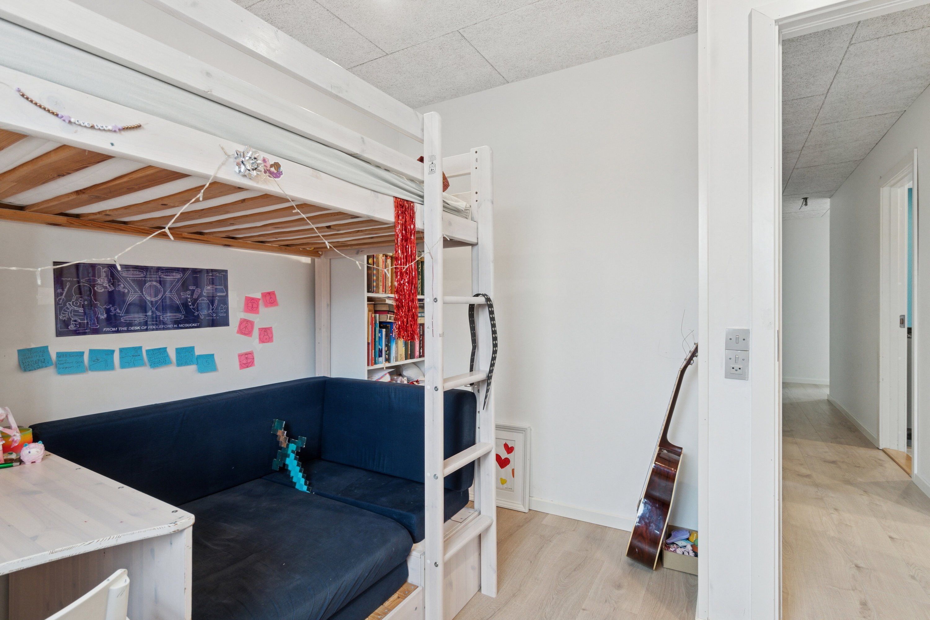 Fremhævet soveværelse billede i fuldskærmstilstand. Billede af Lærkevænget 10, 8721 Daugård