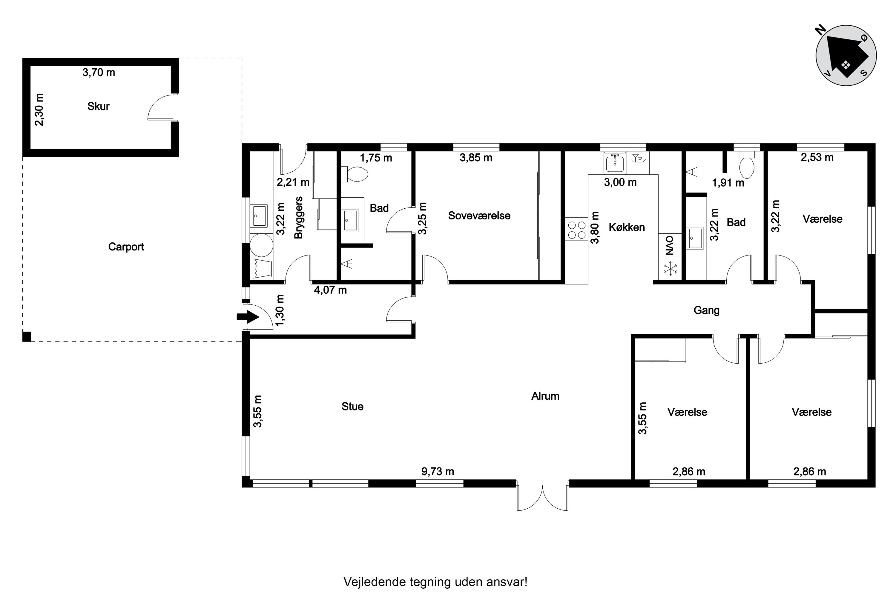 Plantegninger billede af Kongshøjvej 13, 6950 Ringkøbing