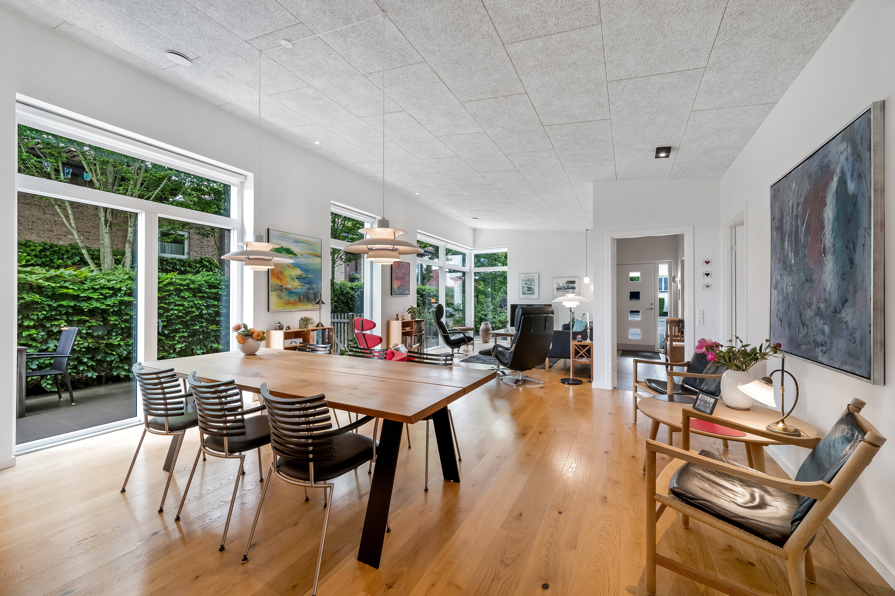 Fremhævet stue billede i fuldskærmstilstand. Billede af Kongshøjvej 13, 6950 Ringkøbing