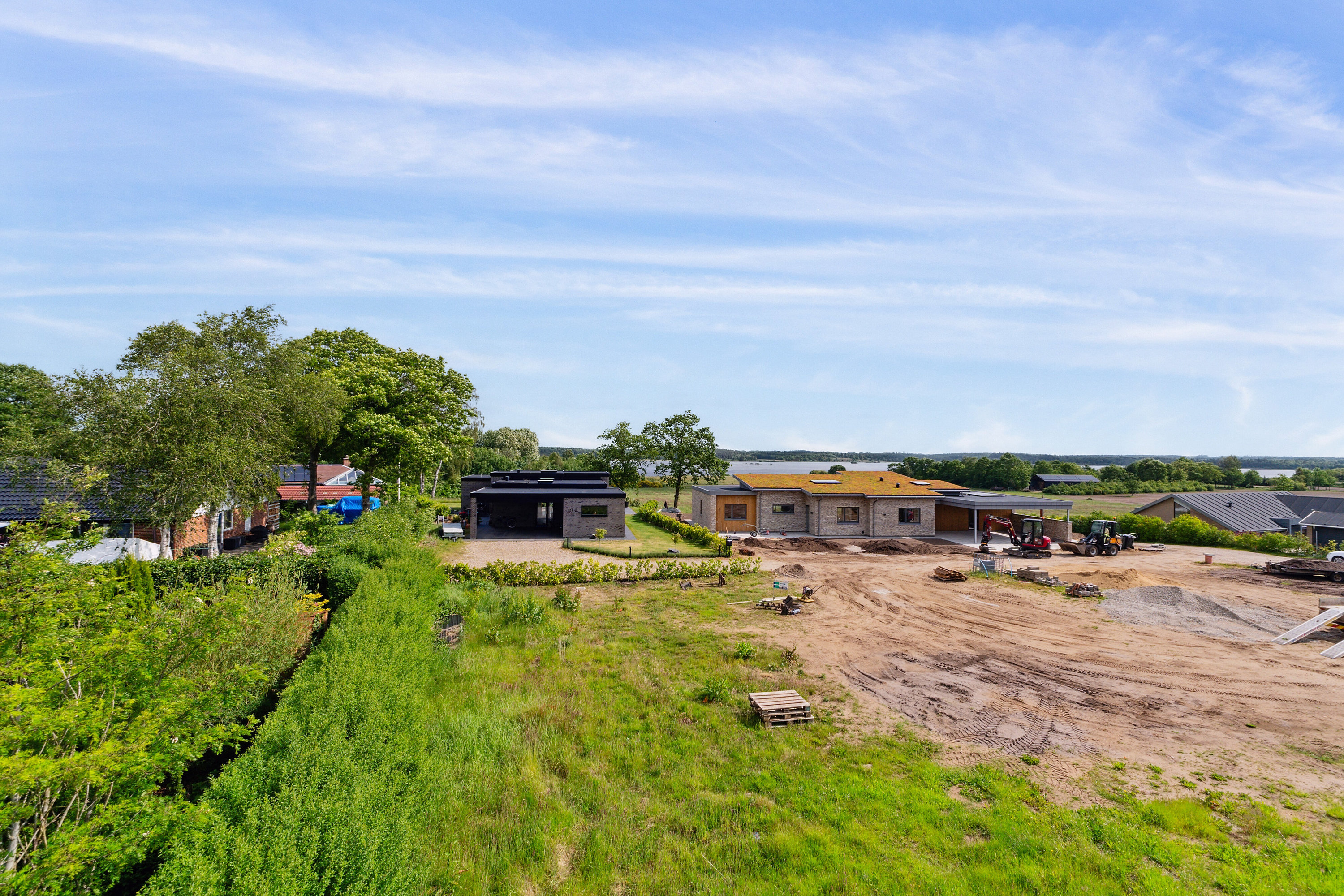 Fremhævet set fra haven billede i fuldskærmstilstand. Billede af Kastanie Alle 117B, 7442 Engesvang