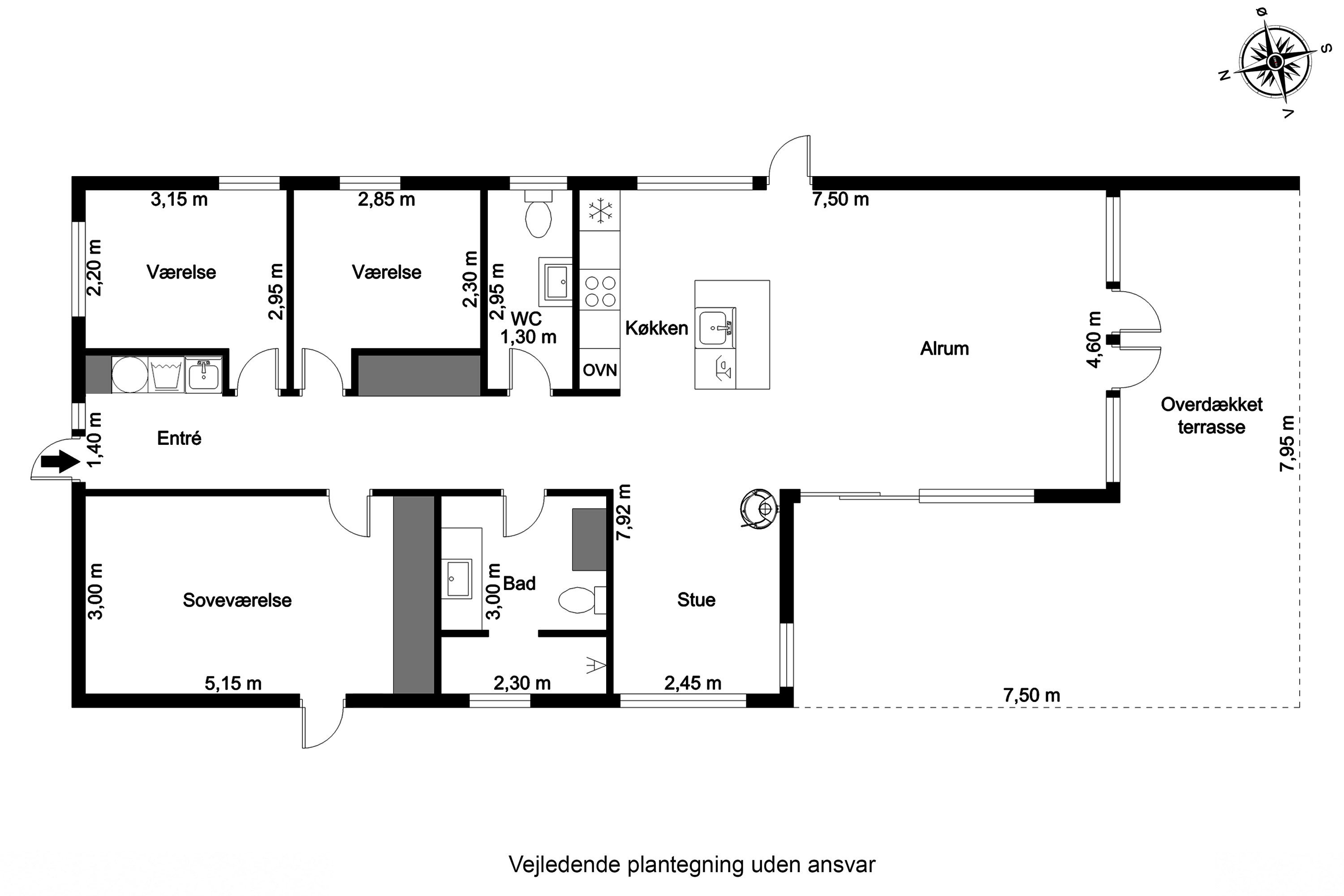 Plantegninger billede af Øleddet 9, Bogensø, 5390 Martofte