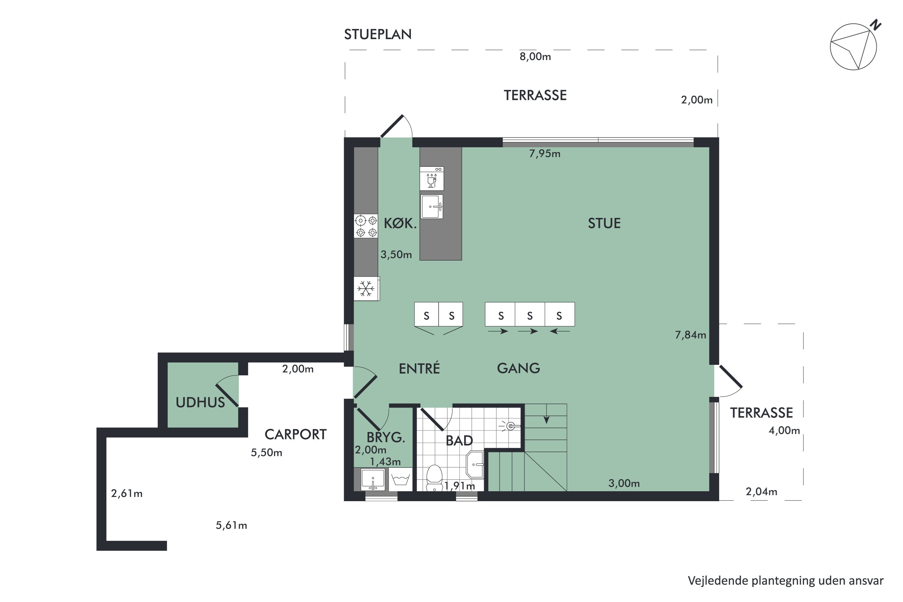Plantegninger billede af Elektravej 13, Gug, 9210 Aalborg SØ