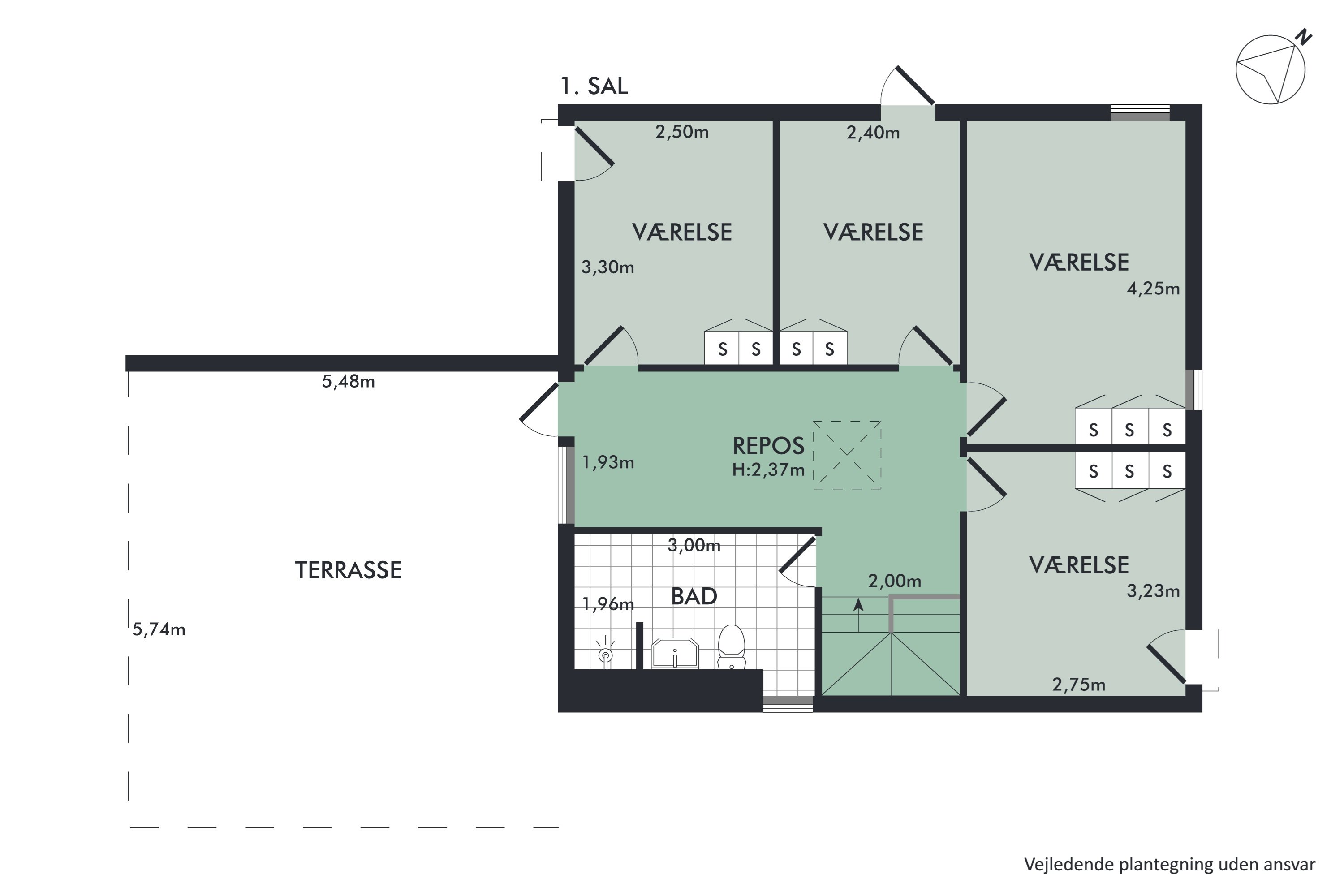 Plantegninger billede af Elektravej 13, Gug, 9210 Aalborg SØ