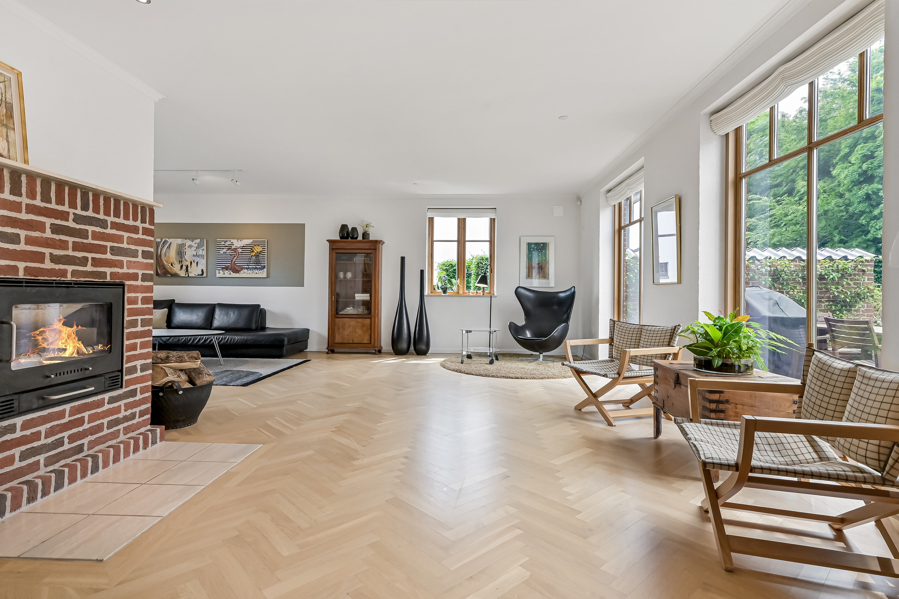 Fremhævet stue billede i fuldskærmstilstand. Billede af Nørre Lindbjerg 5, Gjellerup, 7400 Herning