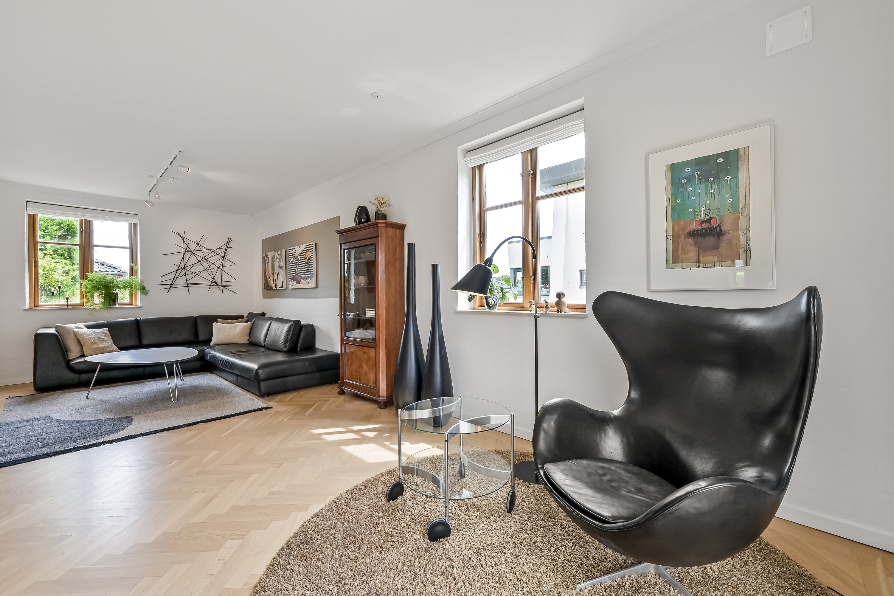 Fremhævet stue billede i fuldskærmstilstand. Billede af Nørre Lindbjerg 5, Gjellerup, 7400 Herning