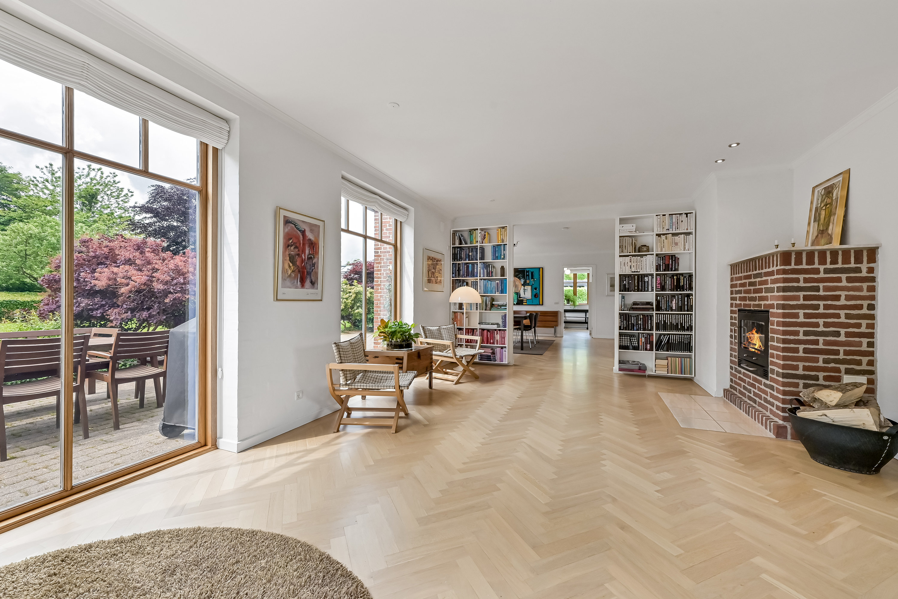 Fremhævet stue billede i fuldskærmstilstand. Billede af Nørre Lindbjerg 5, Gjellerup, 7400 Herning