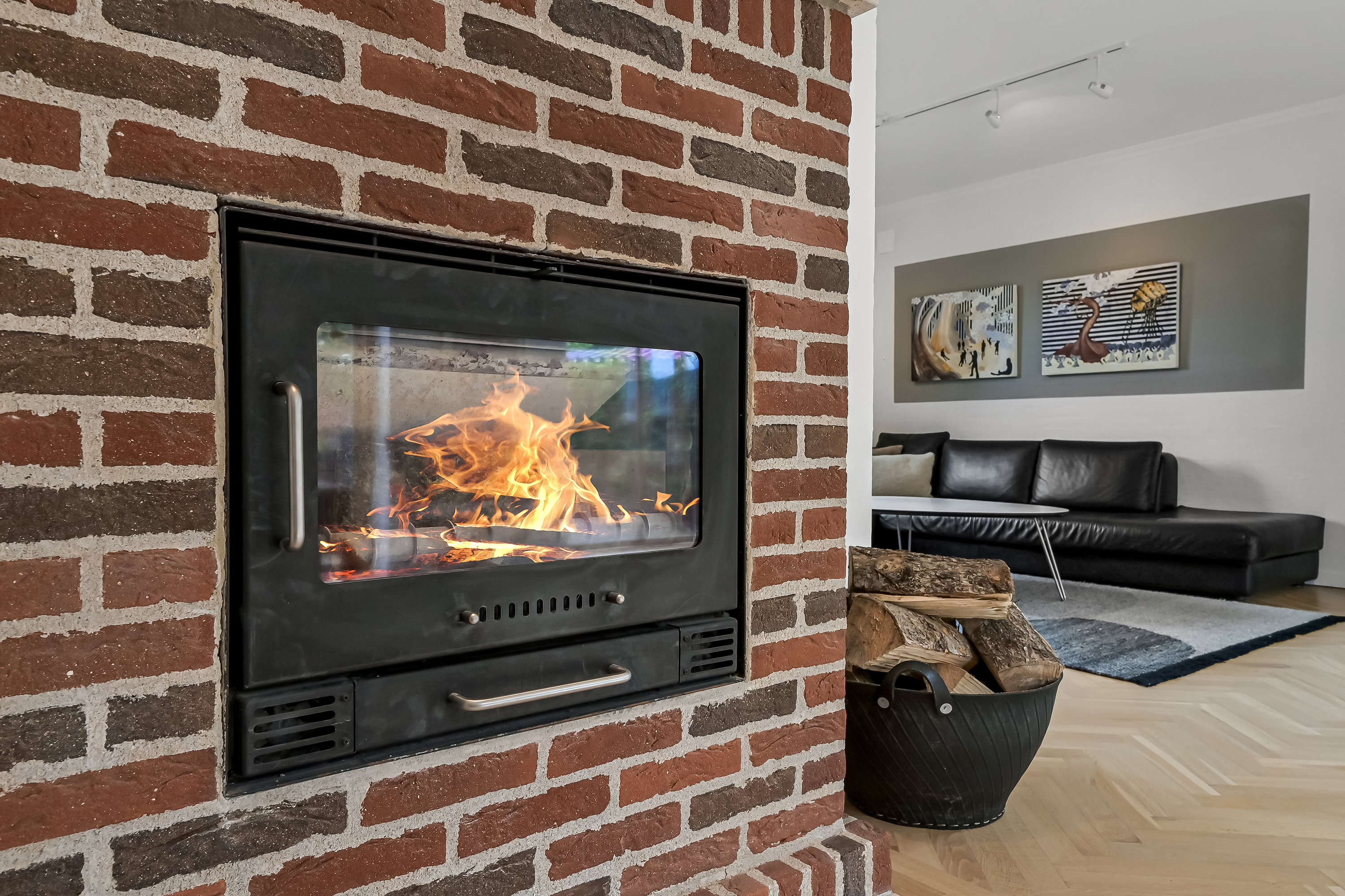 Fremhævet stue billede i fuldskærmstilstand. Billede af Nørre Lindbjerg 5, Gjellerup, 7400 Herning