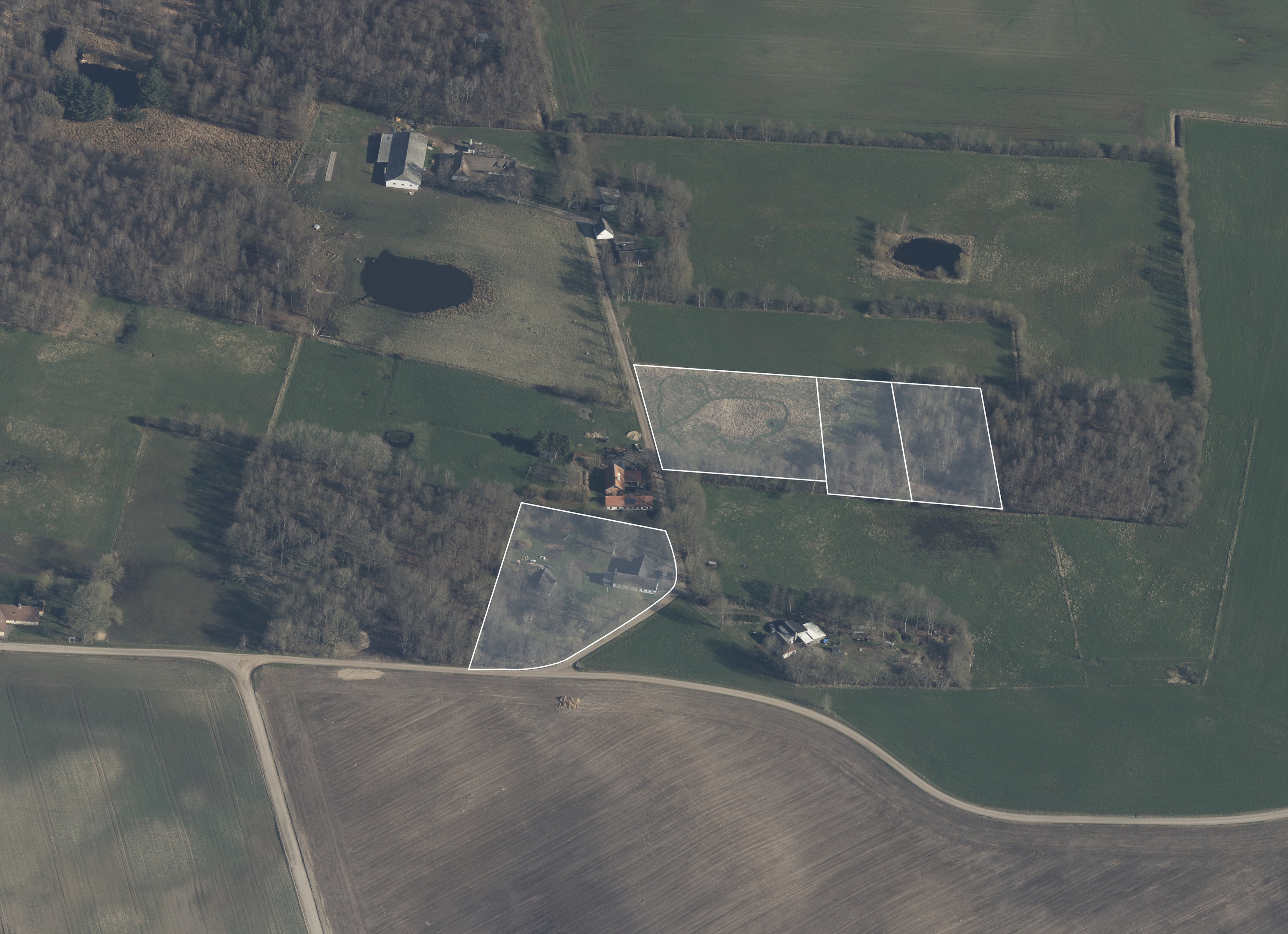 Fremhævet luftfoto billede i fuldskærmstilstand. Billede af Ø. Gesten Mosevej 18, 6621 Gesten