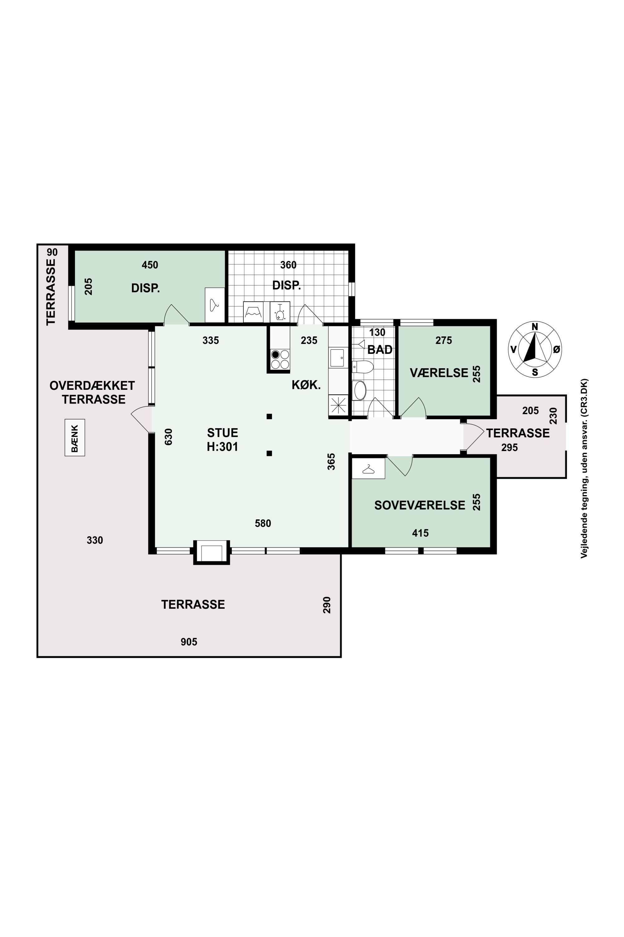 Plantegninger billede af Ørnevej 4, 3120 Dronningmølle