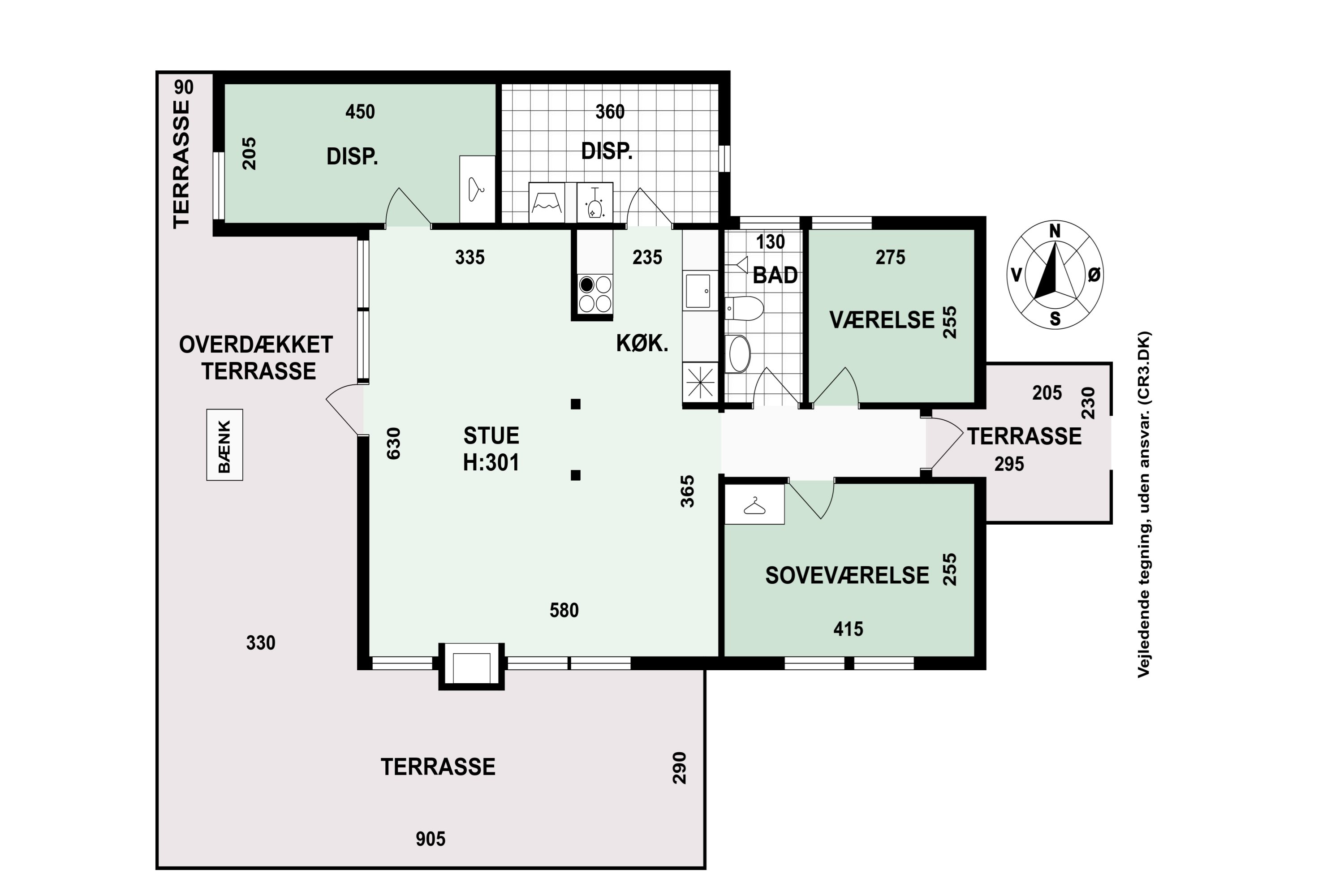 Plantegninger billede af Ørnevej 4, 3120 Dronningmølle