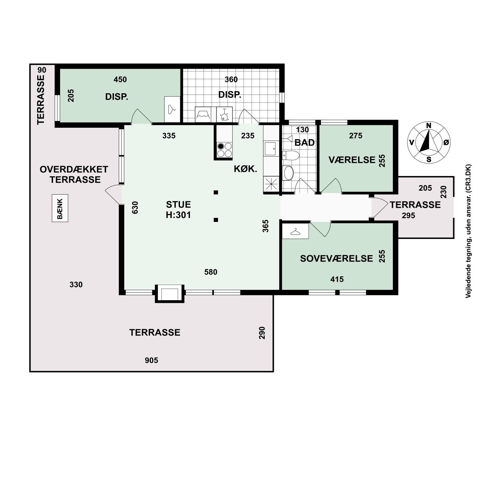 Plantegninger billede af Ørnevej 4, 3120 Dronningmølle