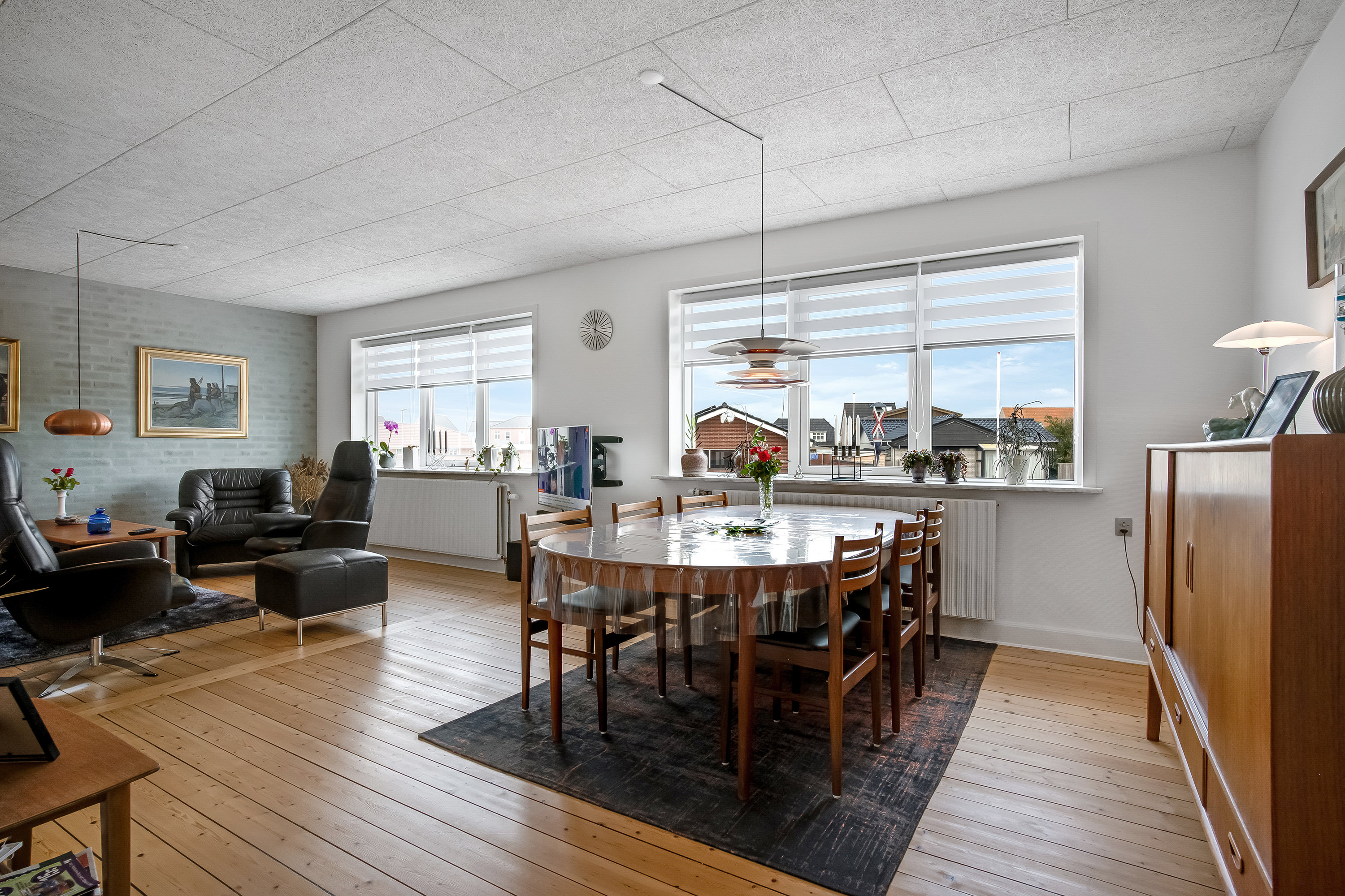 Fremhævet stue billede i fuldskærmstilstand. Billede af Bredgade 27, 7680 Thyborøn