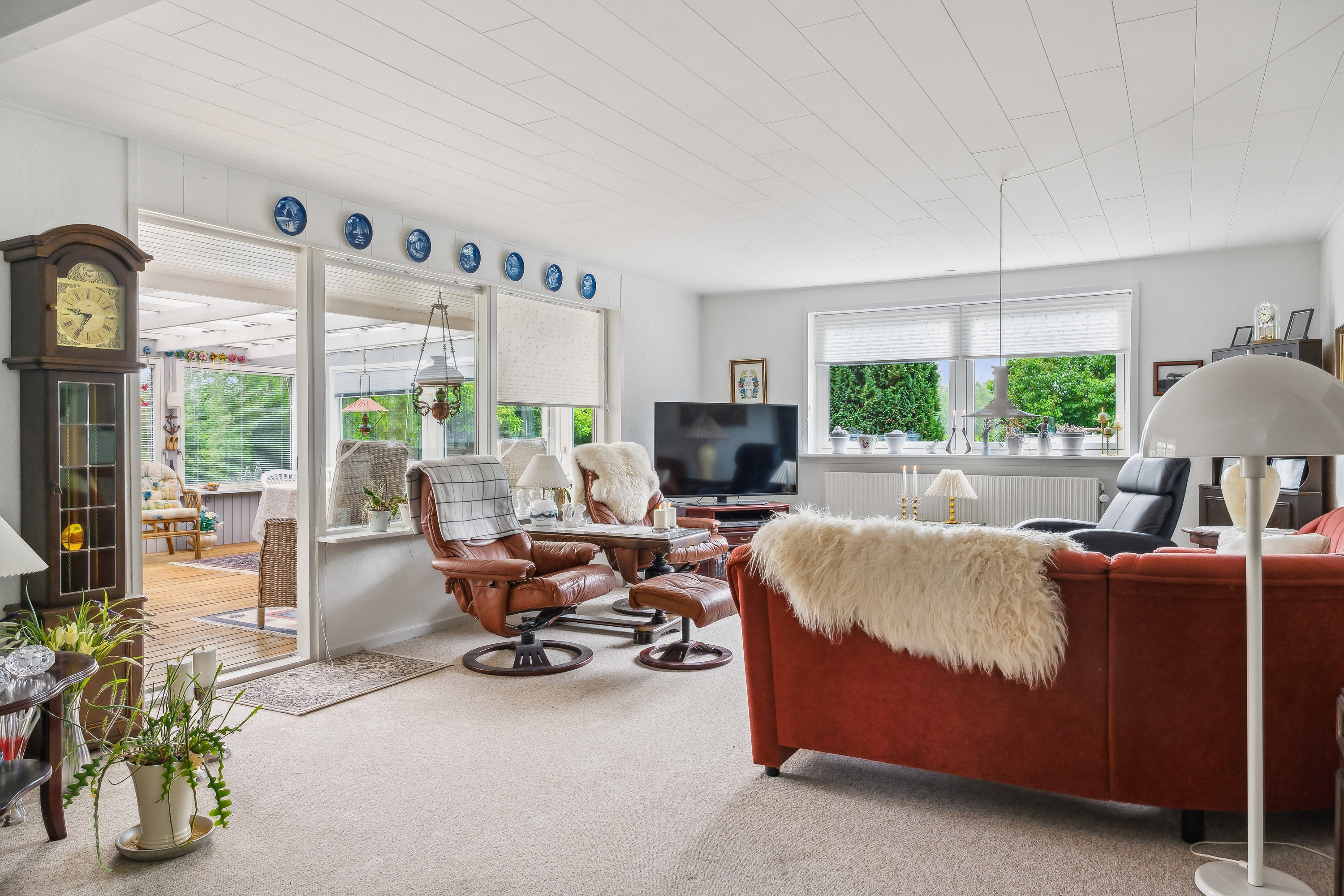 Fremhævet stue billede i fuldskærmstilstand. Billede af Kærvej 25, Sønder Onsild Stationsby, 9500 Hobro