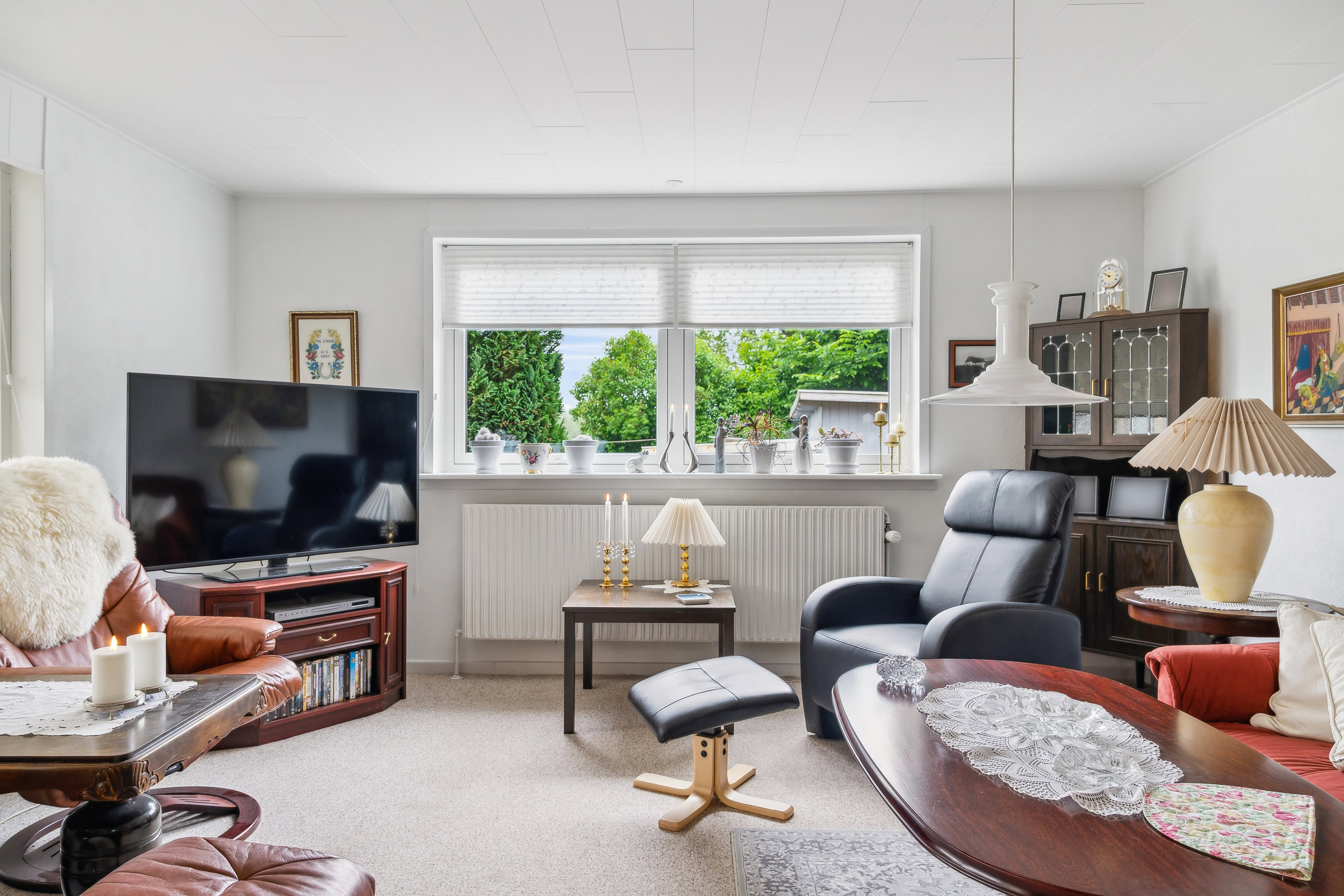 Fremhævet stue billede i fuldskærmstilstand. Billede af Kærvej 25, Sønder Onsild Stationsby, 9500 Hobro