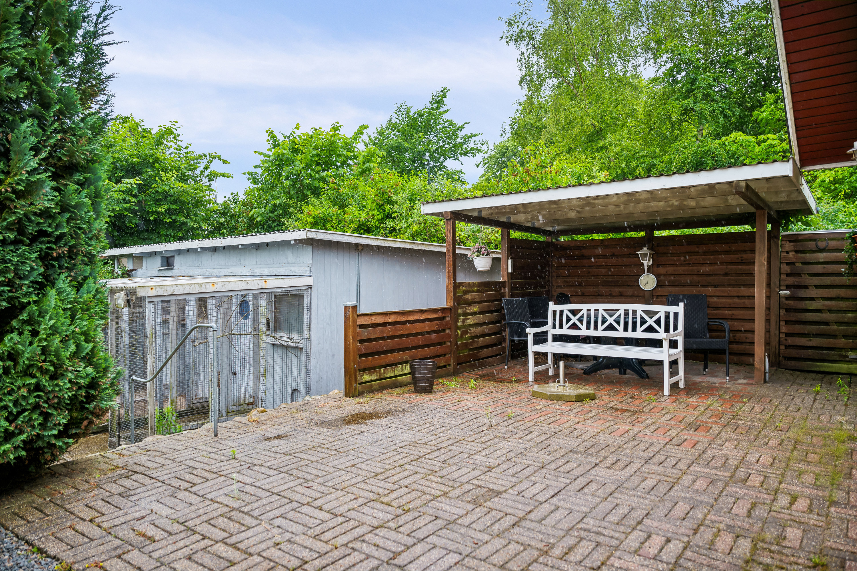 Fremhævet terrasse billede i fuldskærmstilstand. Billede af Kærvej 25, Sønder Onsild Stationsby, 9500 Hobro