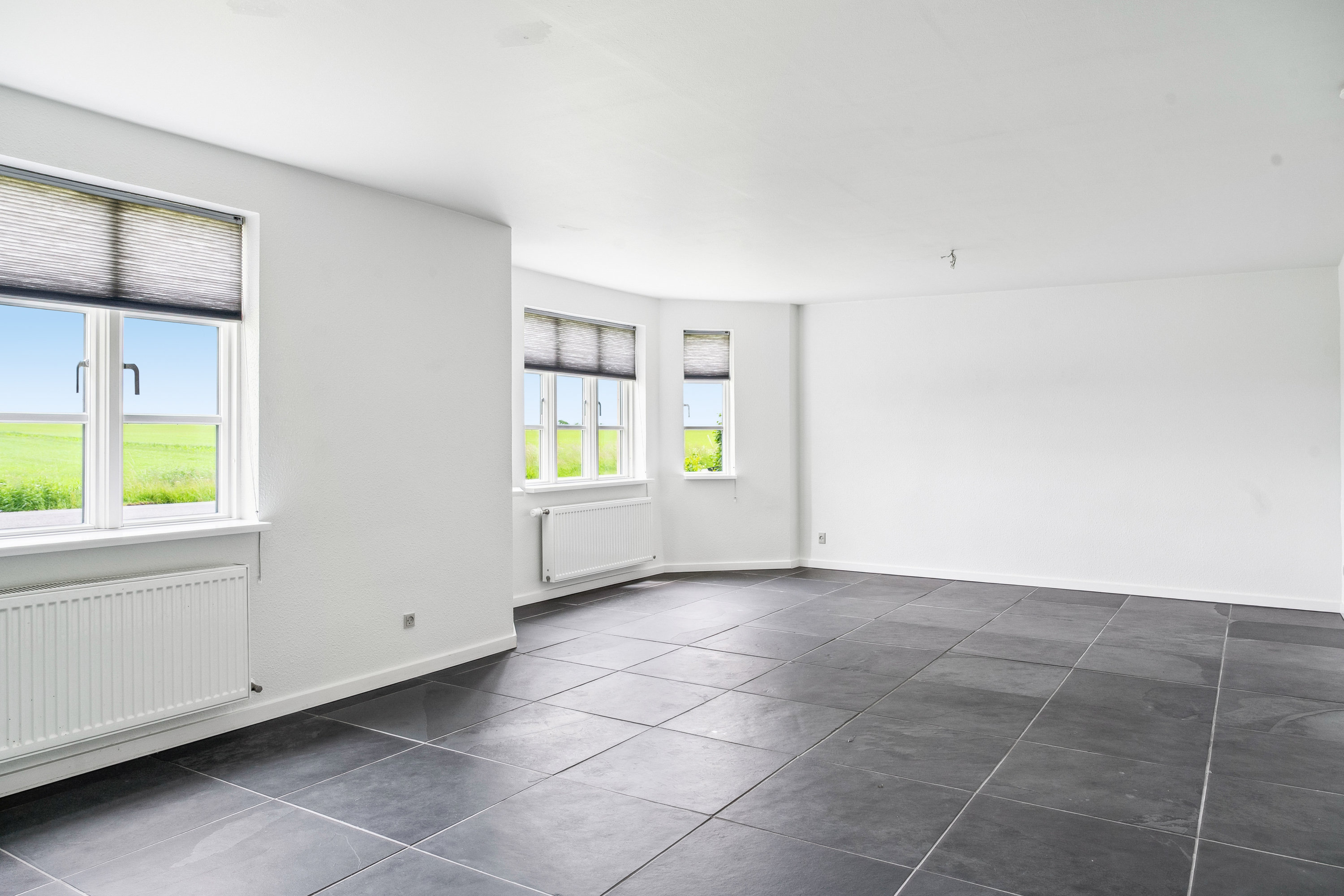 Fremhævet stue billede i fuldskærmstilstand. Billede af Houtvedvej 29, Oue, 9500 Hobro