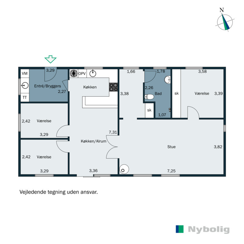 Plantegninger billede af Marken 8, Tarp, 6715 Esbjerg N