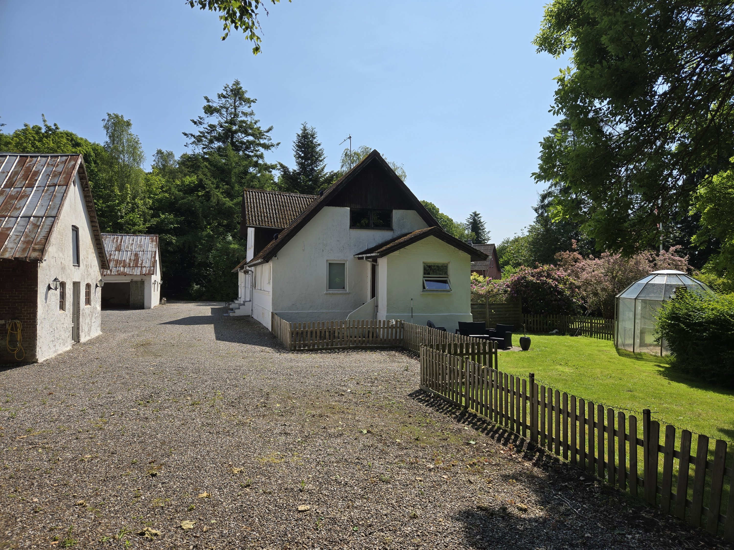 Fremhævet gavl vest billede i fuldskærmstilstand. Billede af Tingskoven 2, 8310 Tranbjerg J