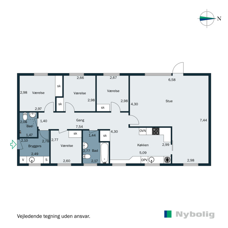 Plantegninger billede af Mosevangen 36, 6710 Esbjerg V